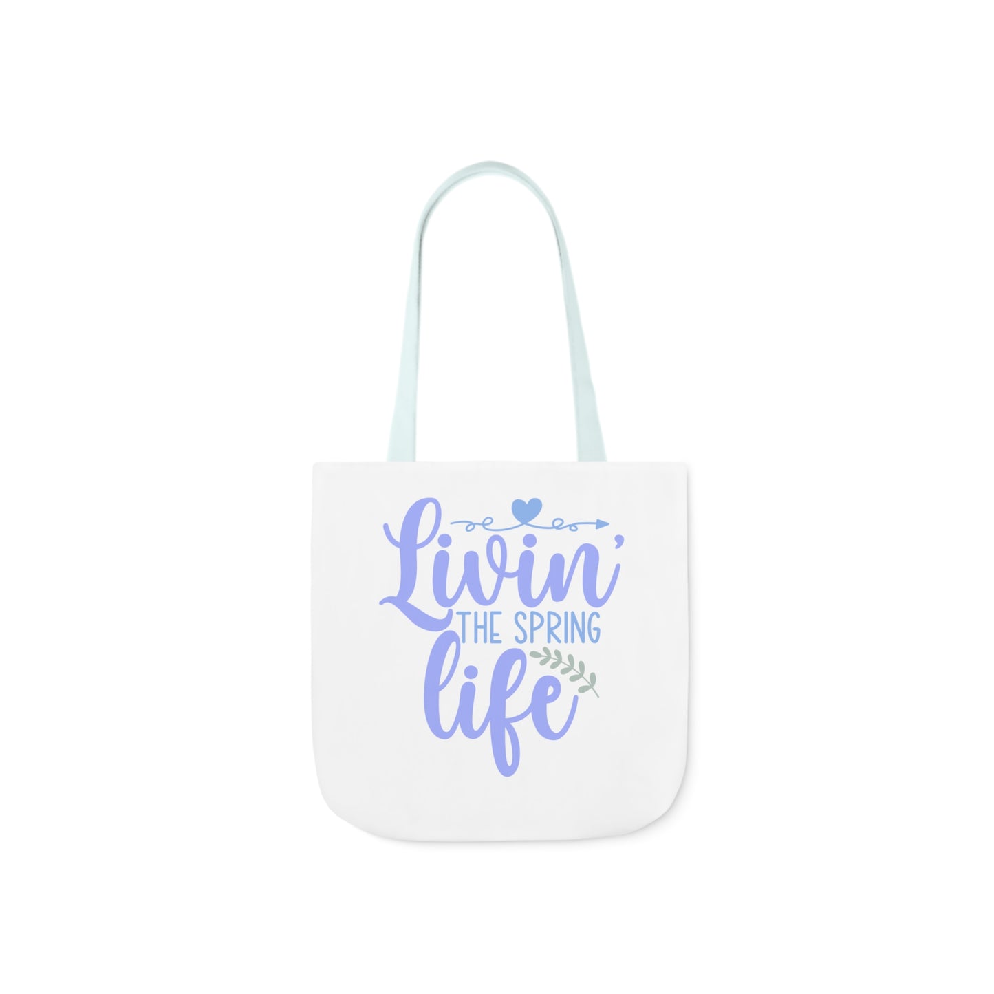 Livin' The Spring Life Canvas Tote Bag, 5-Color Straps