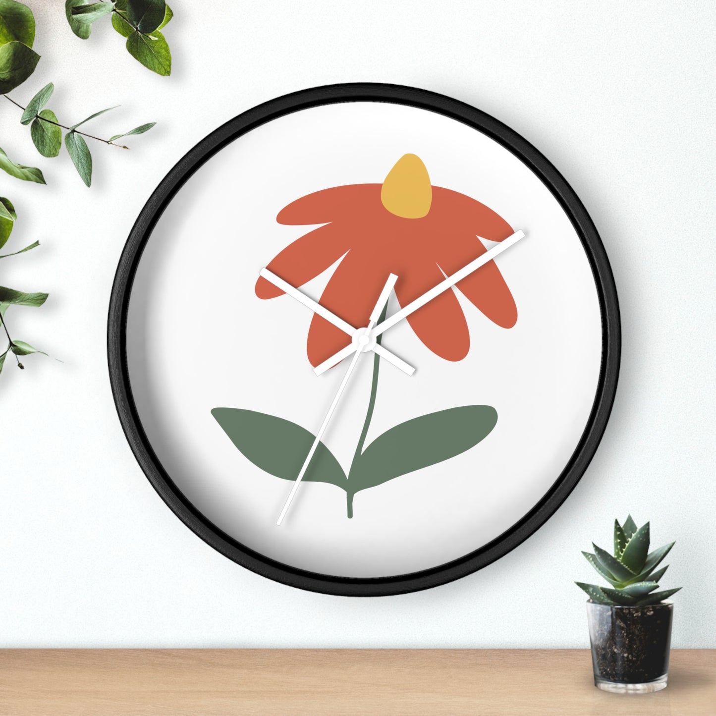 Flower Wall Clock