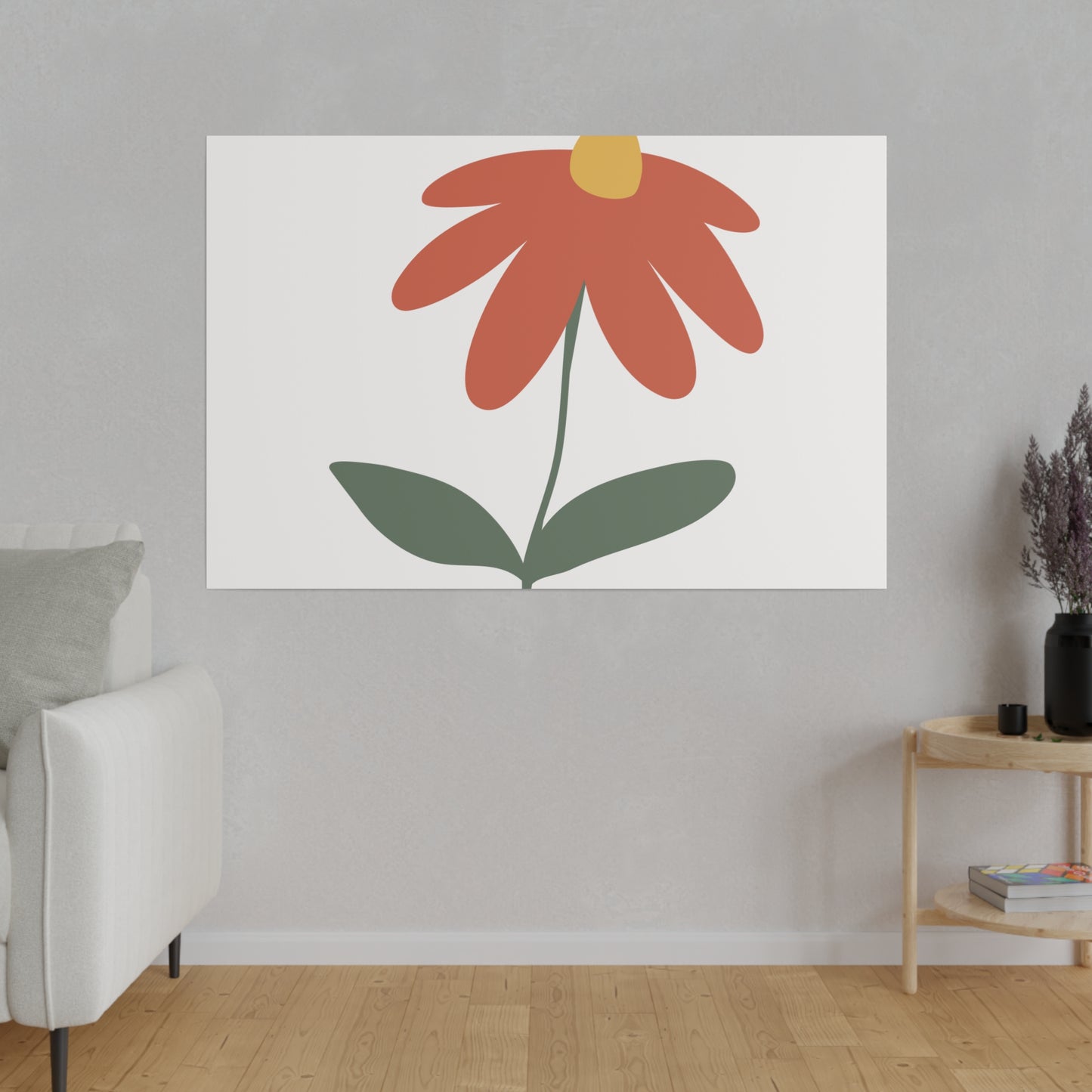 Flower Matte Canvas, Stretched, 0.75"