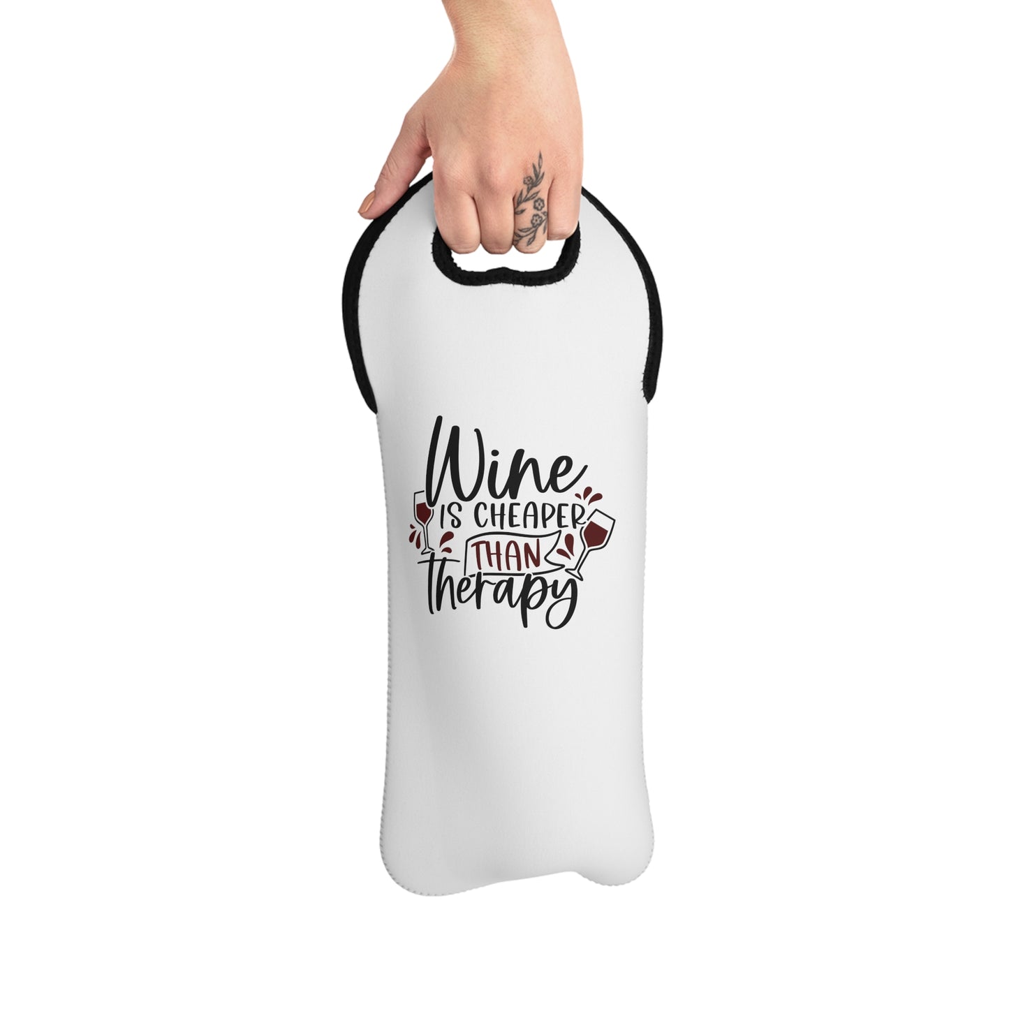 Cheaper Than Therapy Wine Tote Bag