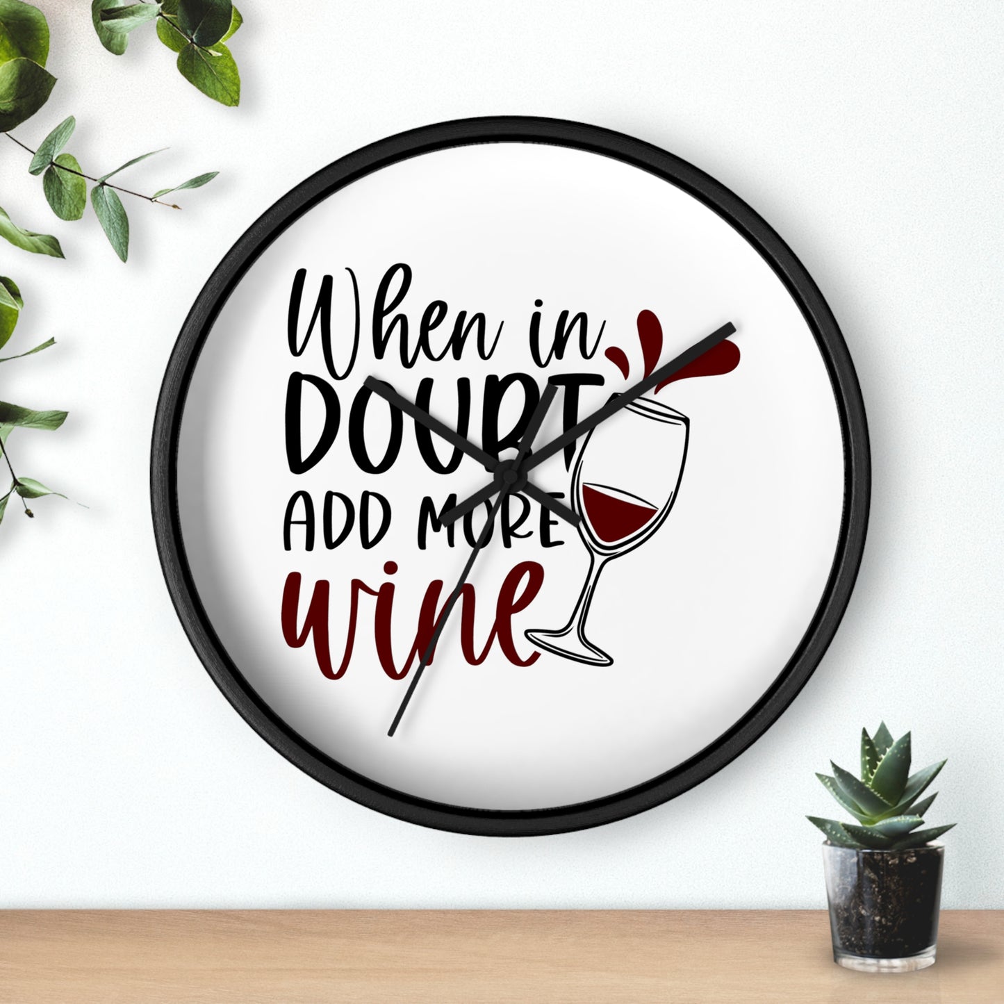 ....Add Wine Wall Clock