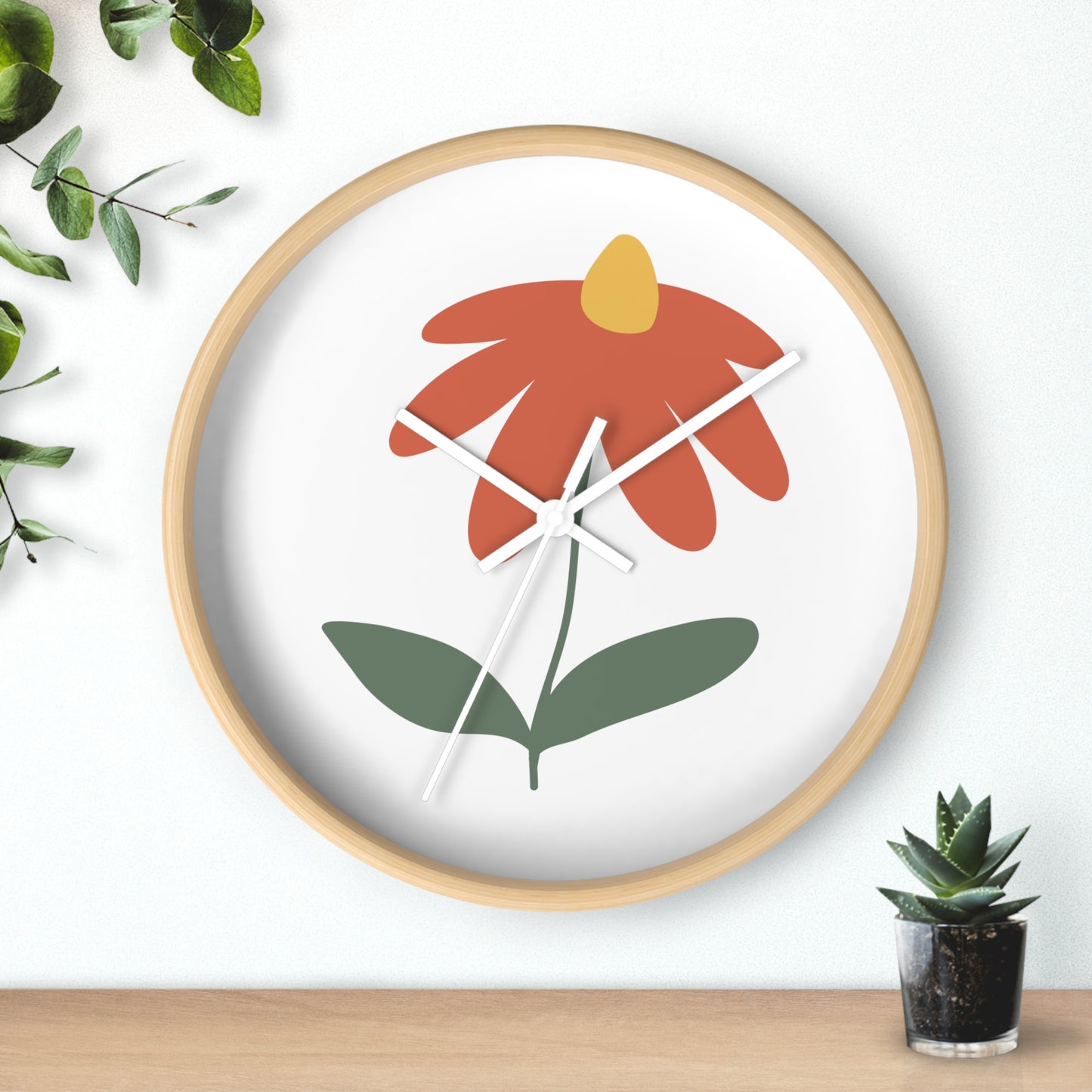 Flower Wall Clock