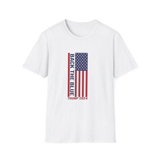 Back The Blue Trump Unisex Softstyle T-Shirt