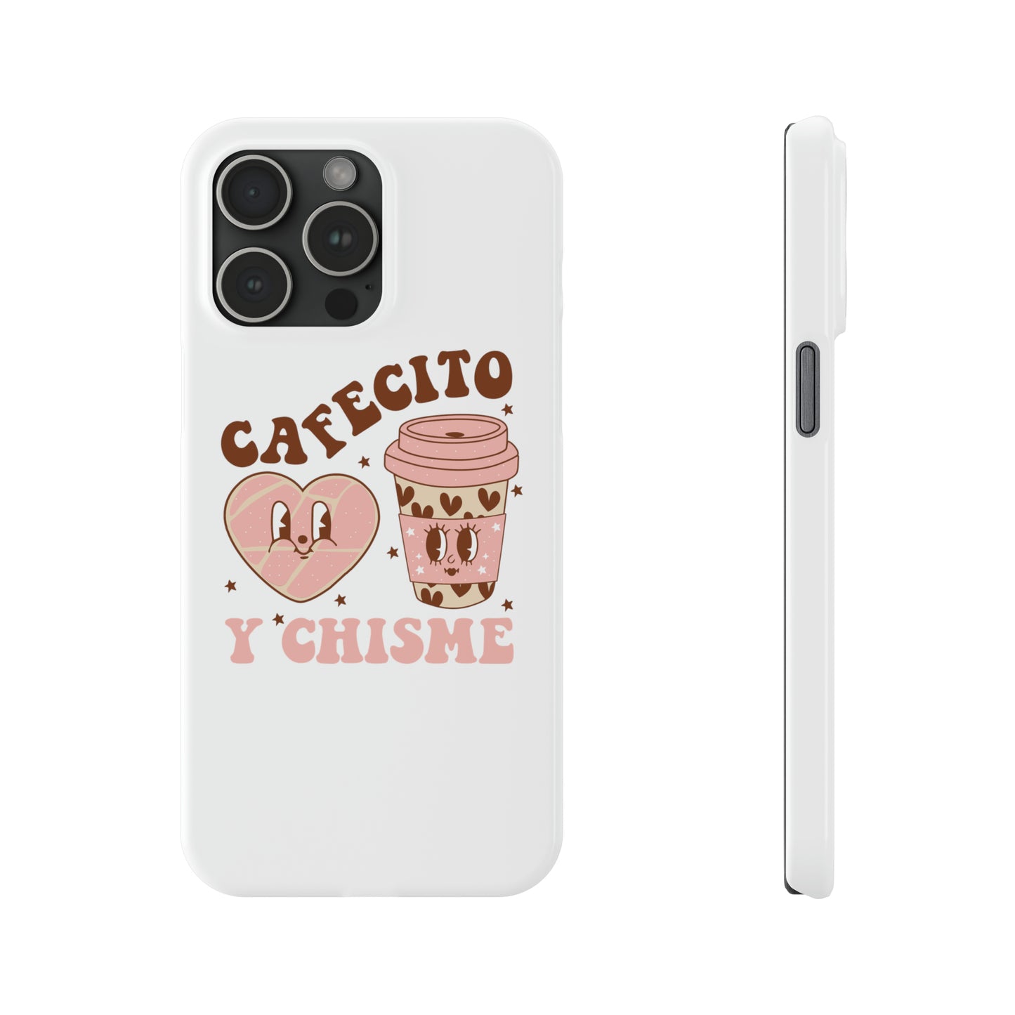 Cafecito Slim Phone Cases Spanish