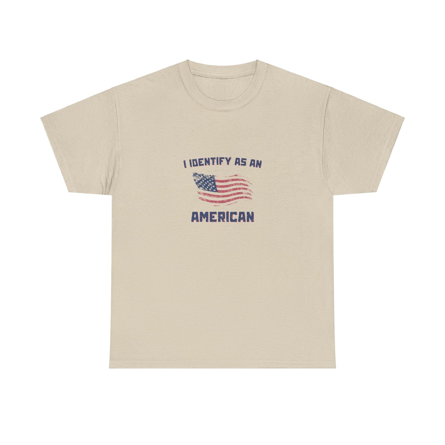 I Identify American Unisex Heavy Cotton Tee