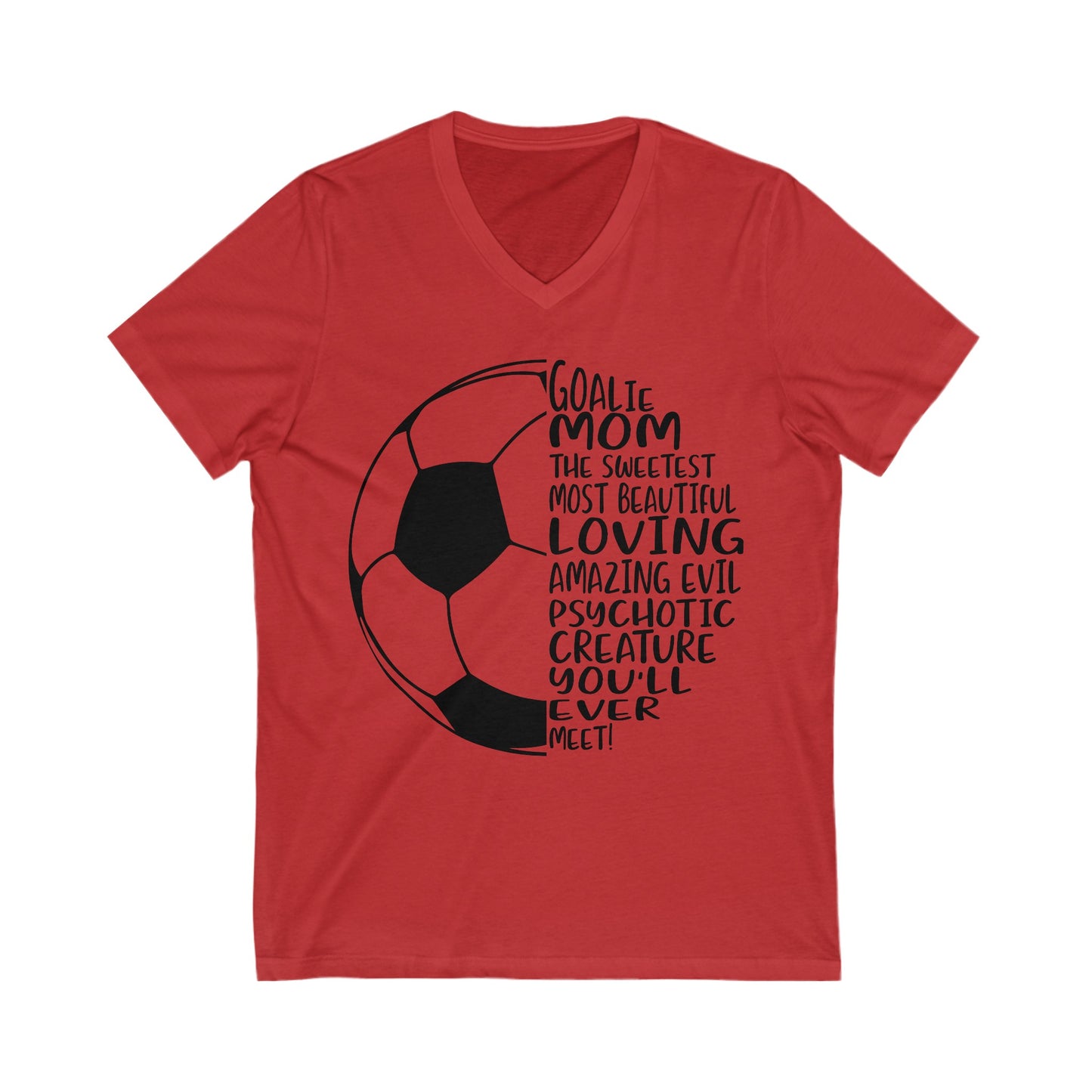 Soccer Mom Unisex Jersey Short Sleeve V-Neck Tee