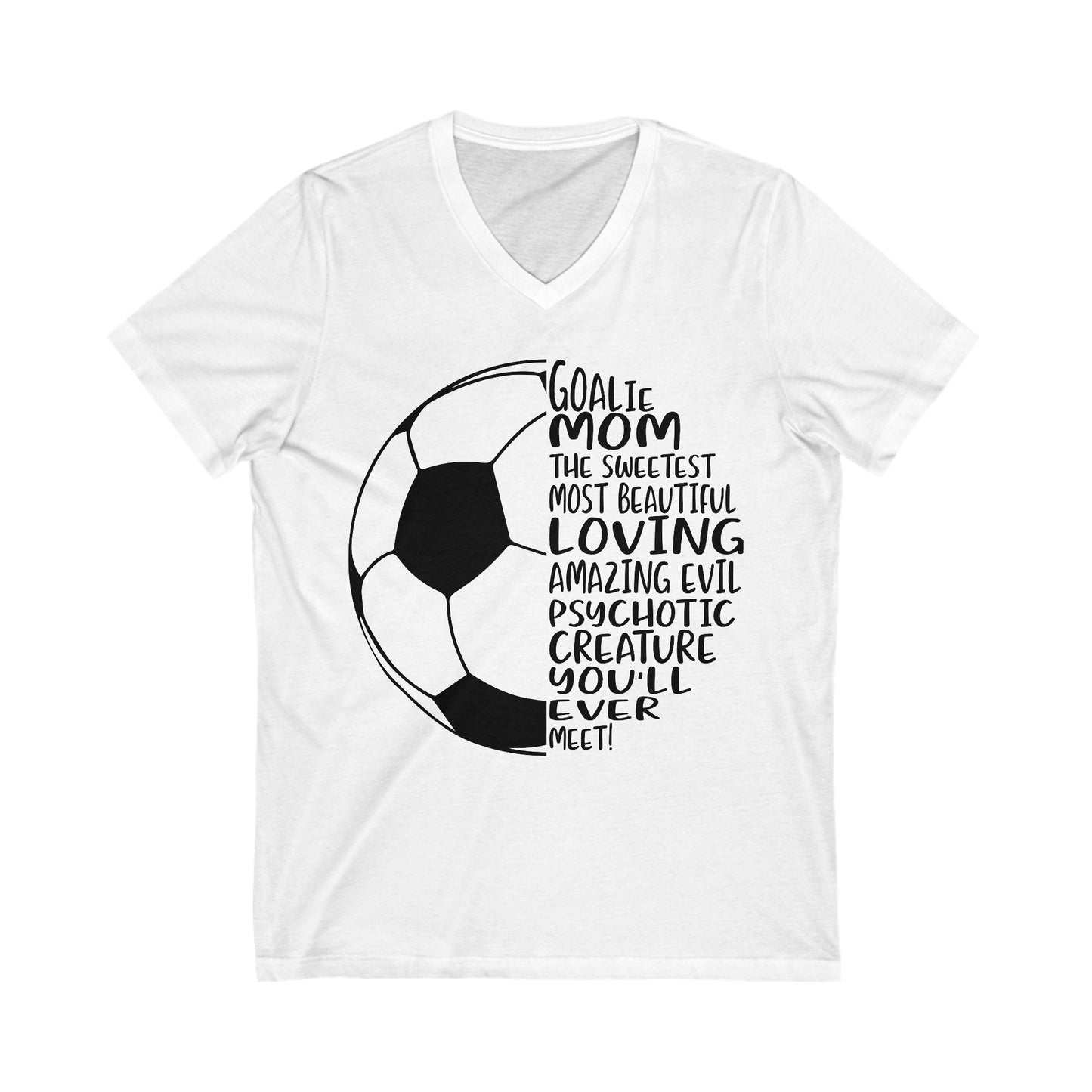 Soccer Mom Unisex Jersey Short Sleeve V-Neck Tee