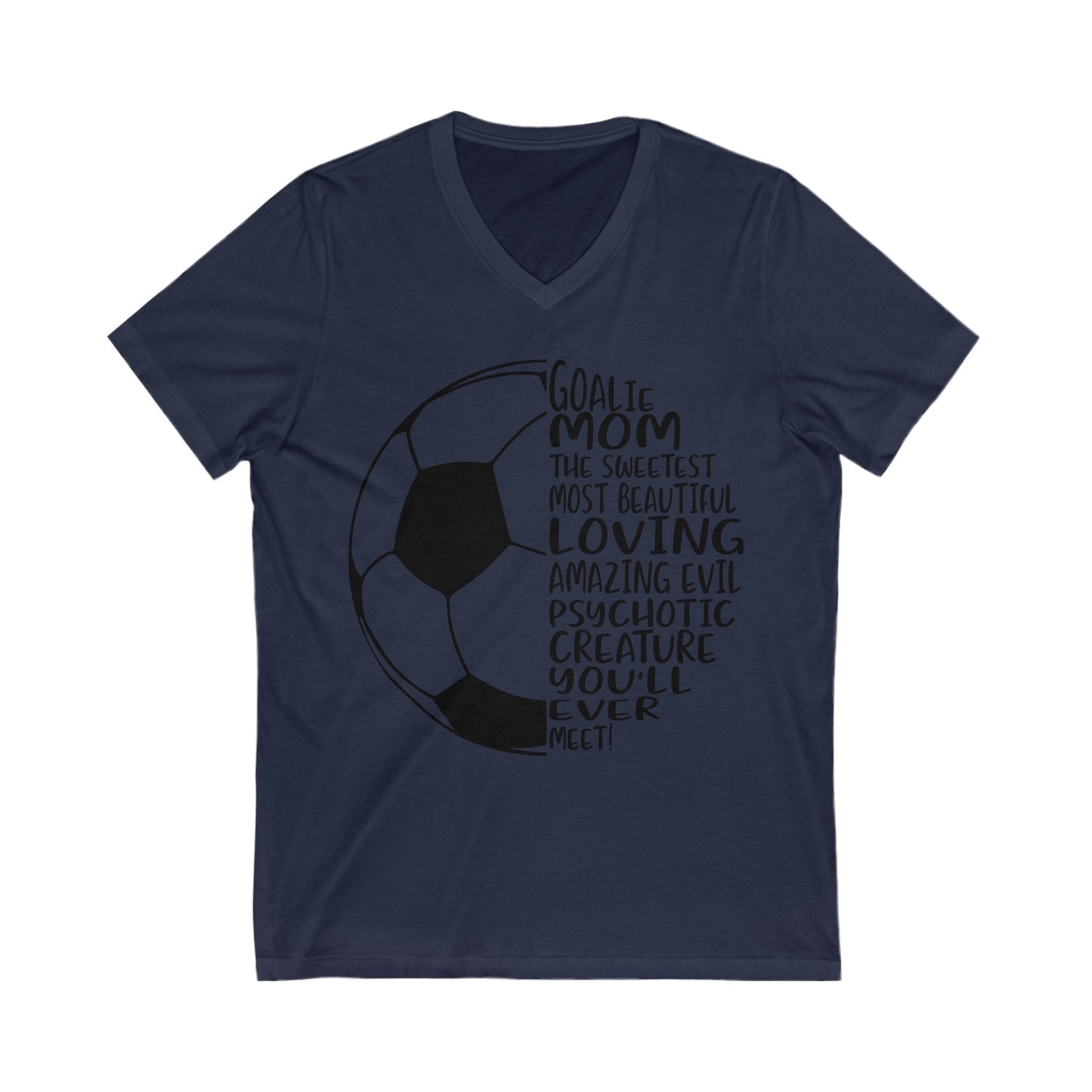 Soccer Mom Unisex Jersey Short Sleeve V-Neck Tee