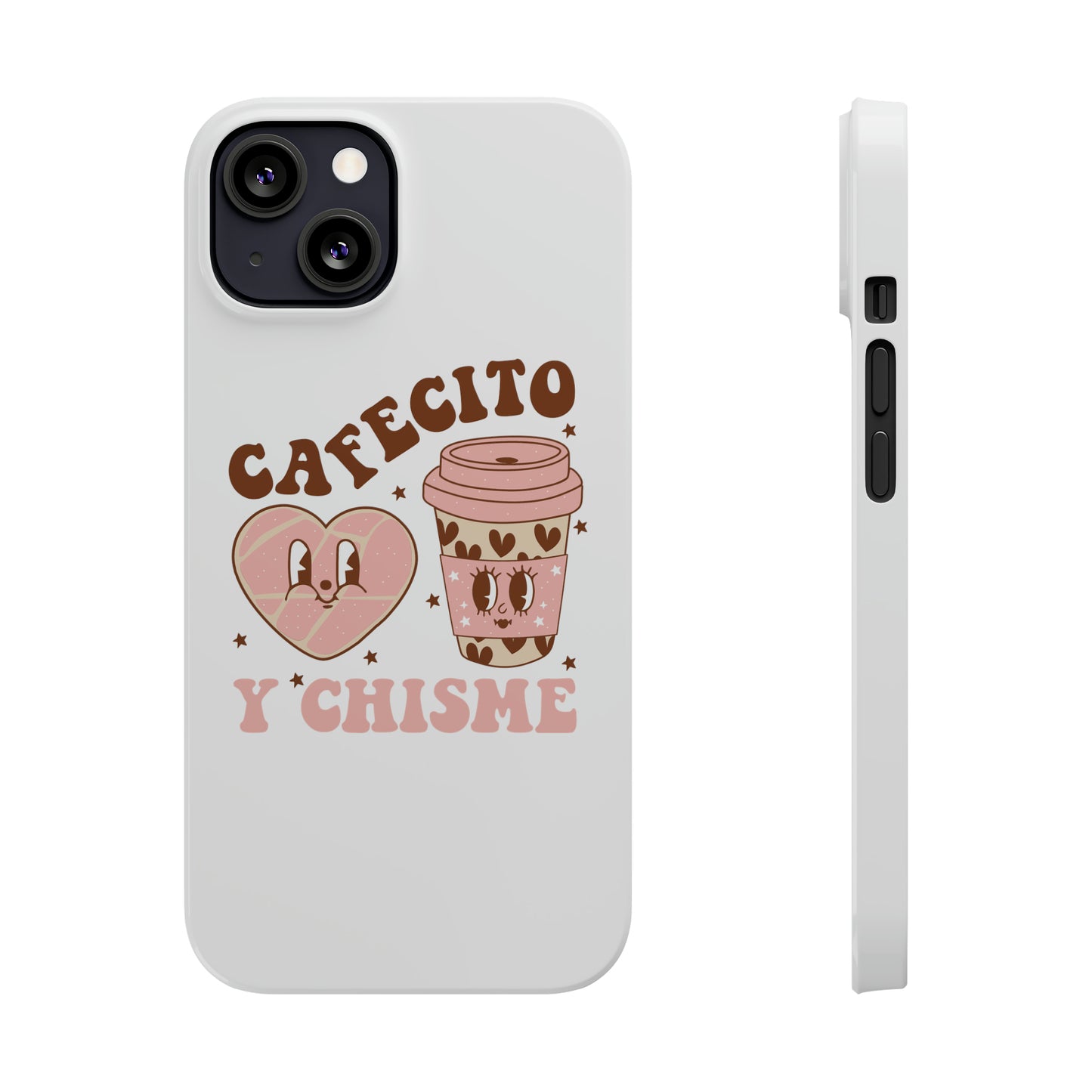 Cafecito Slim Phone Cases Spanish