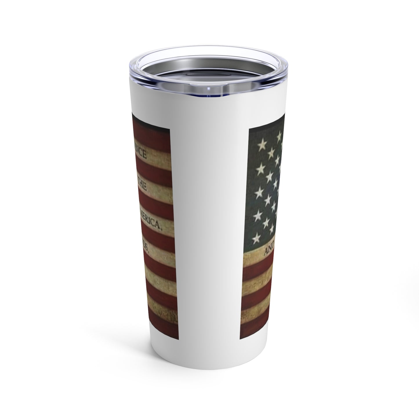 Pledge Flag Tumbler 20oz