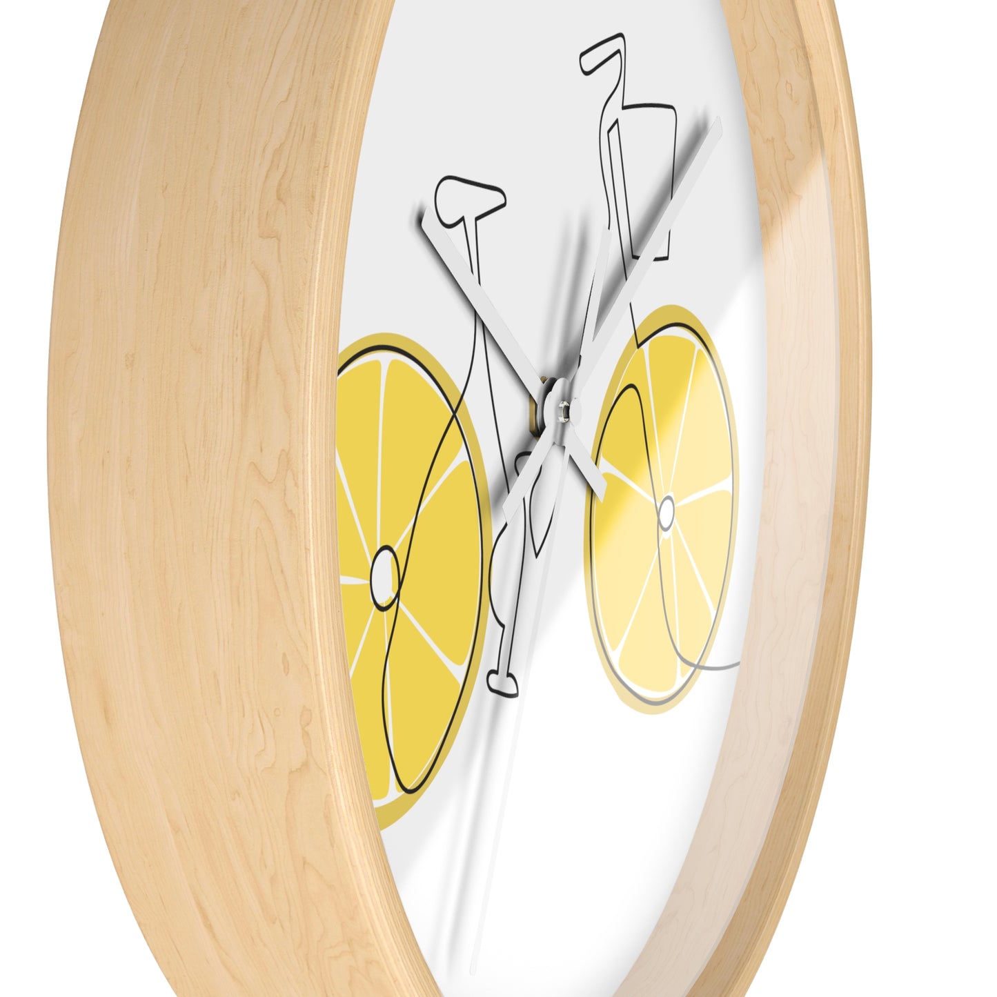 Lemon Wheel Bike Wall Clock