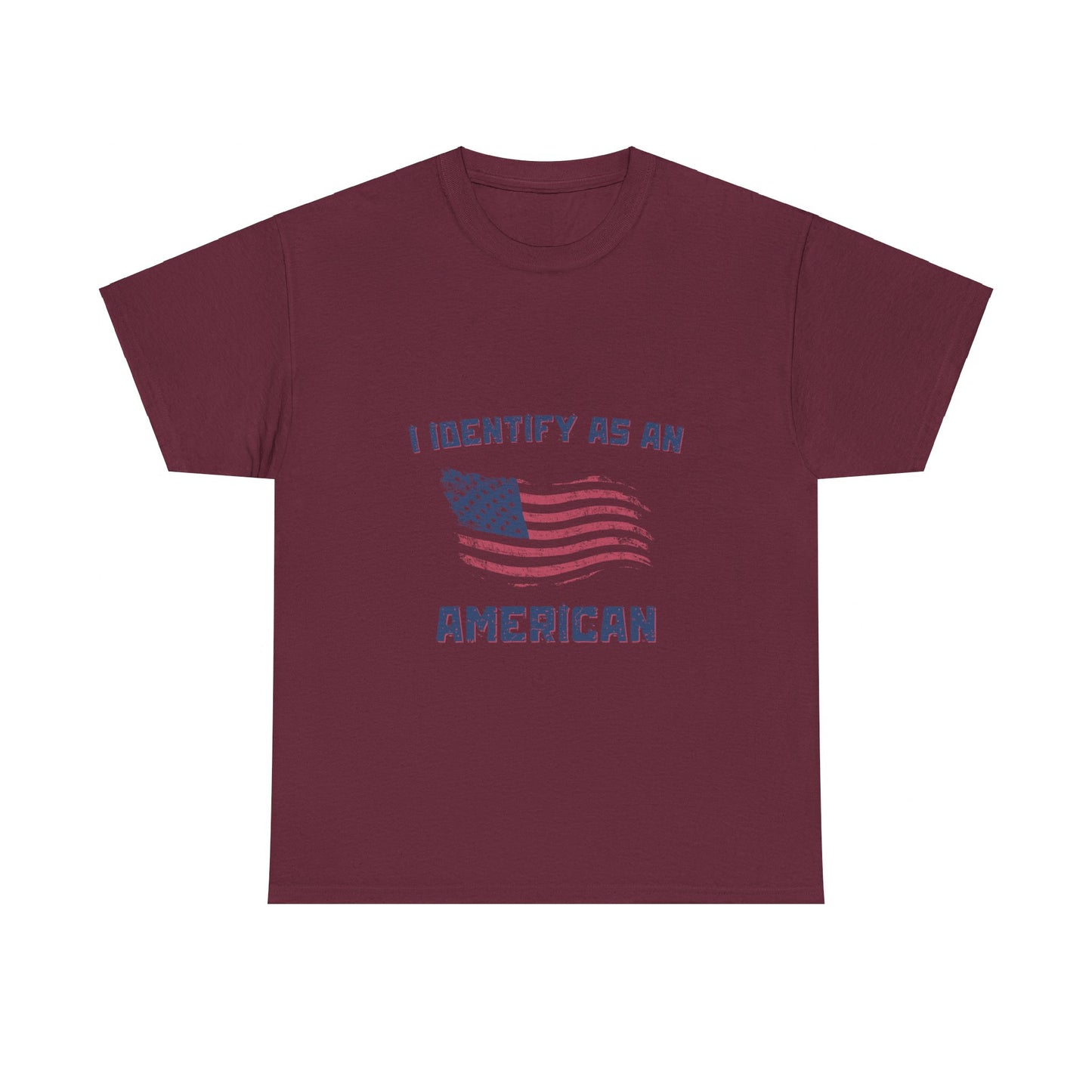 I Identify American Unisex Heavy Cotton Tee