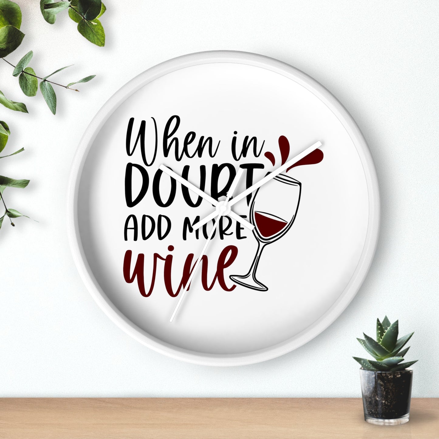 ....Add Wine Wall Clock