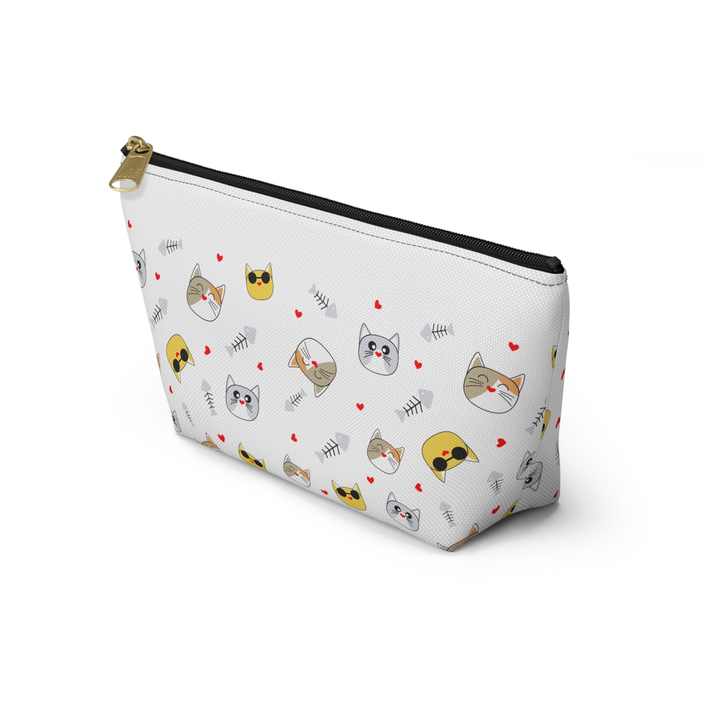 Cat Heads Accessory Pouch w T-bottom