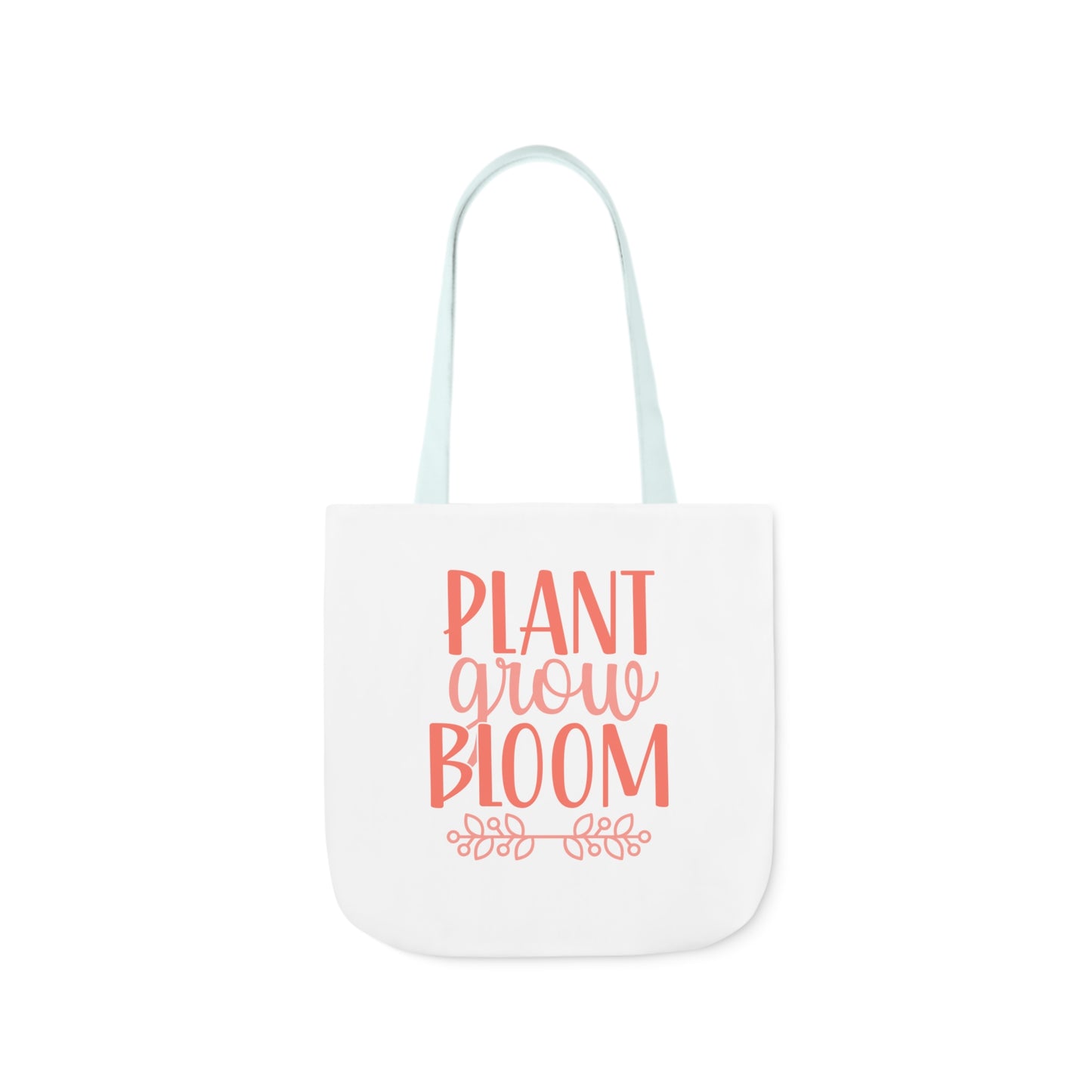 Plant Grow Bloom Spring Canvas Tote Bag, 5-Color Straps