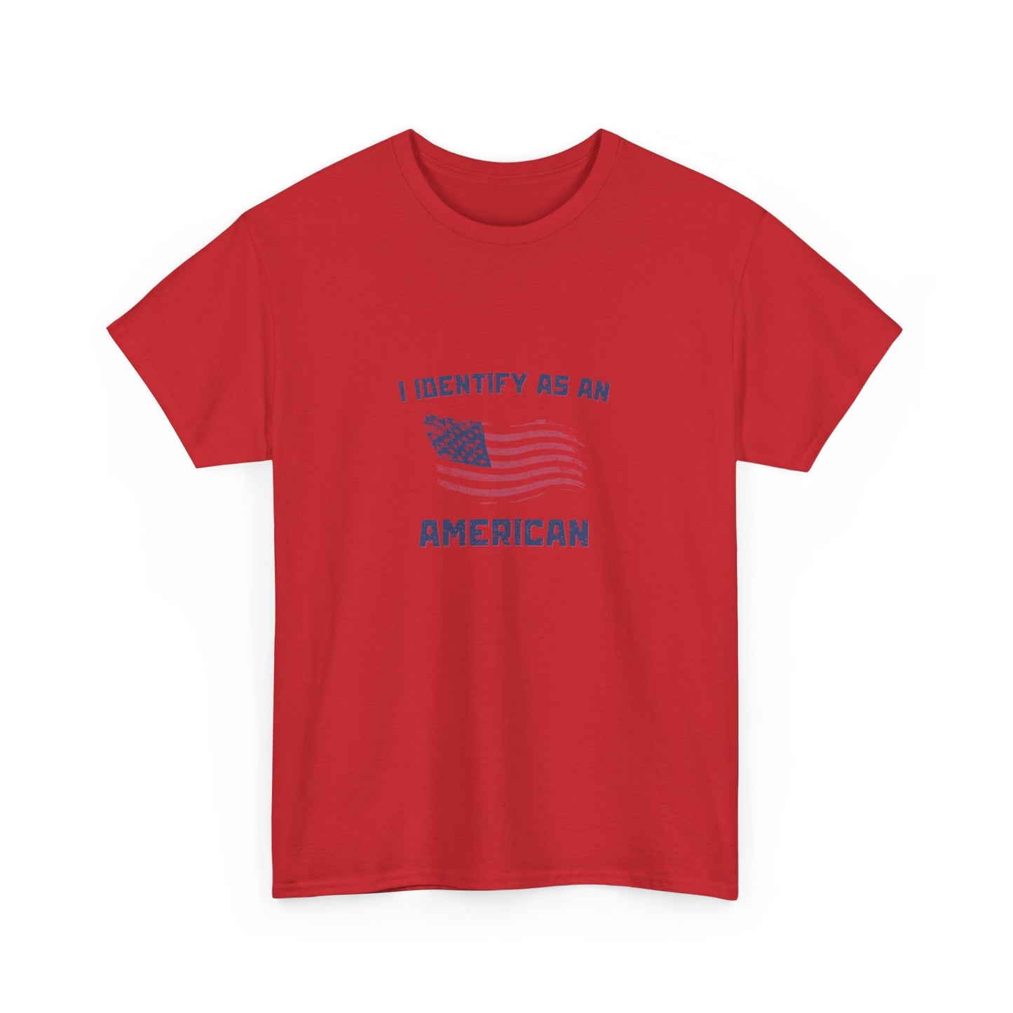 I Identify American Unisex Heavy Cotton Tee