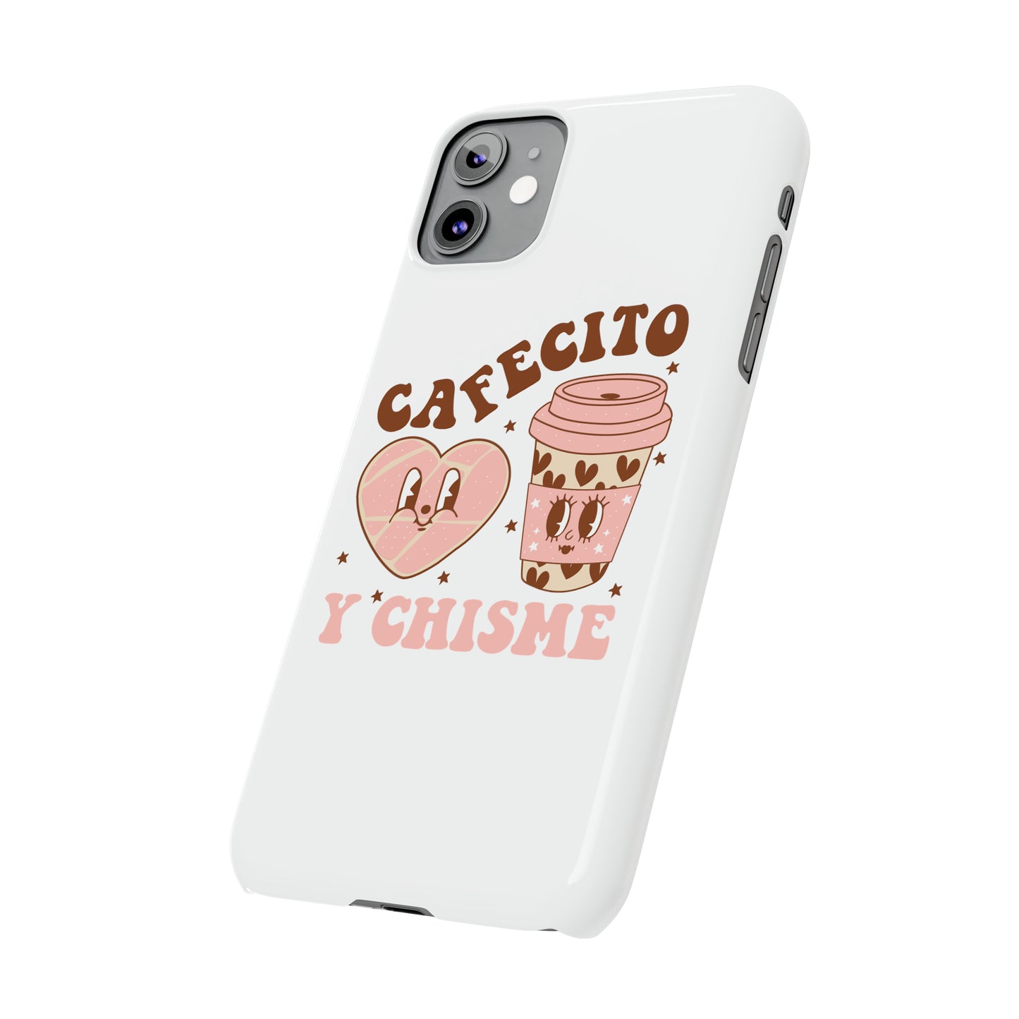 Cafecito Slim Phone Cases Spanish