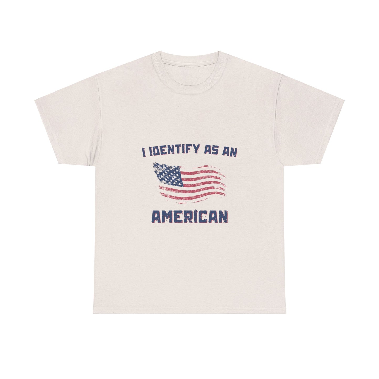 I Identify American Unisex Heavy Cotton Tee