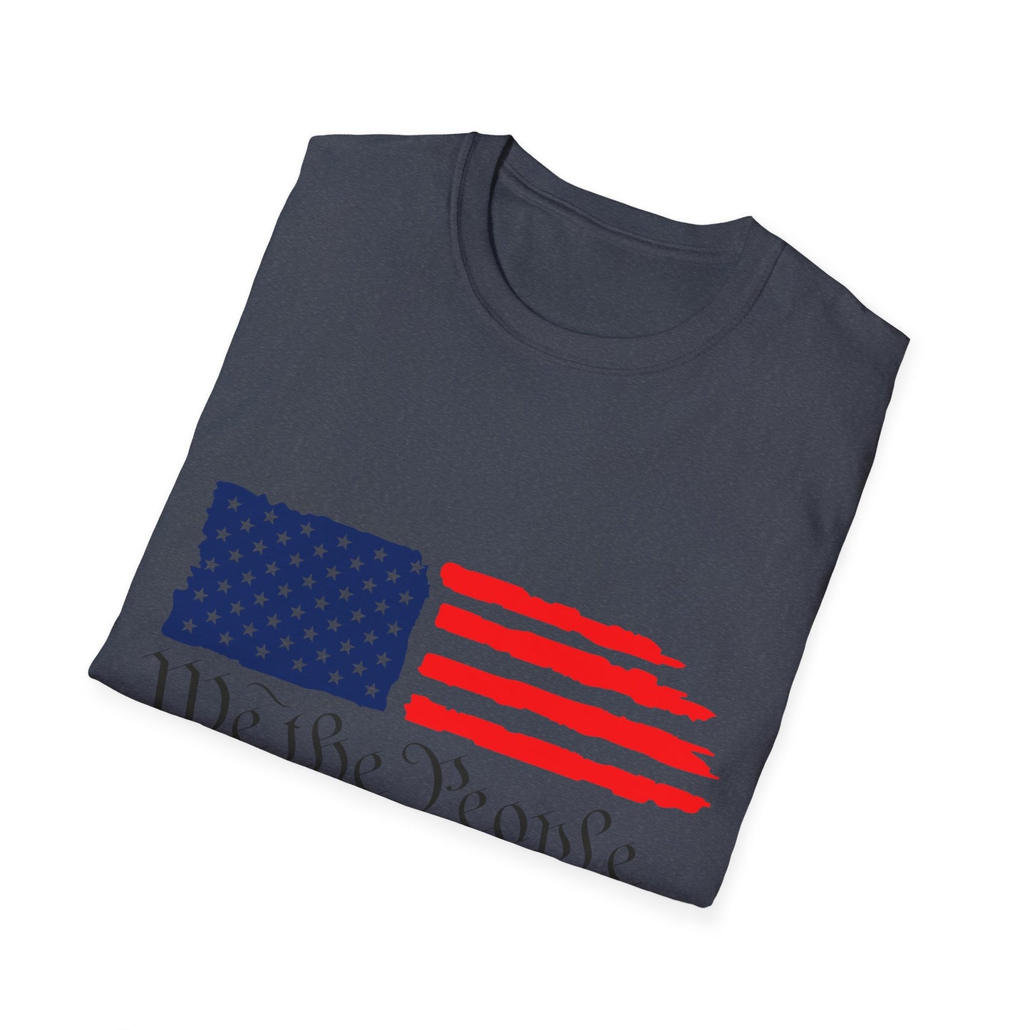 We the People w/ Flag Unisex Softstyle T-Shirt