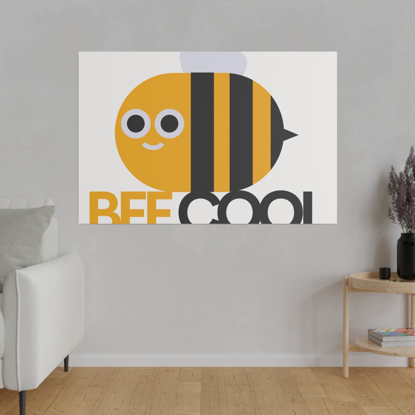 Bee Cool Matte Canvas, Stretched, 0.75"