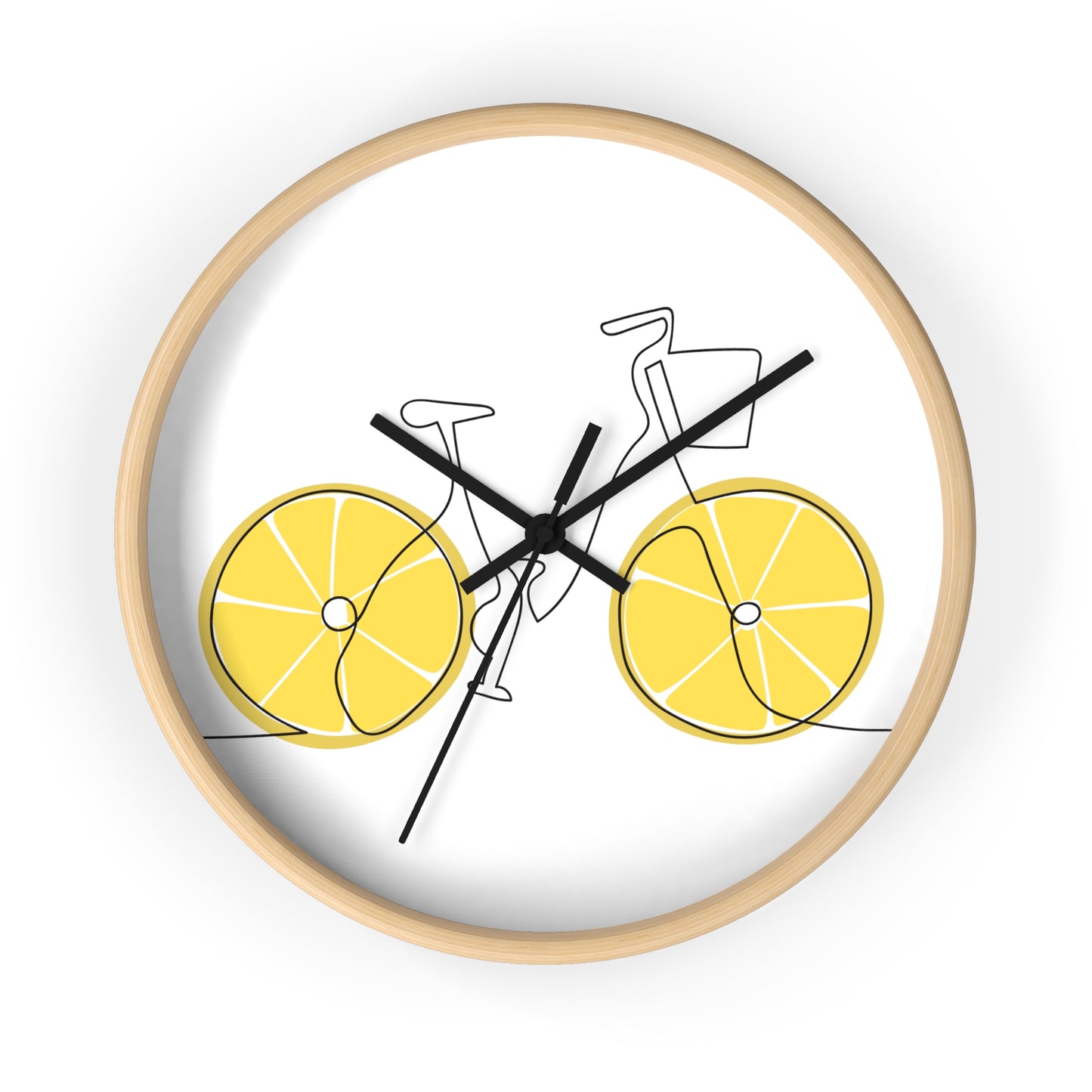 Lemon Wheel Bike Wall Clock