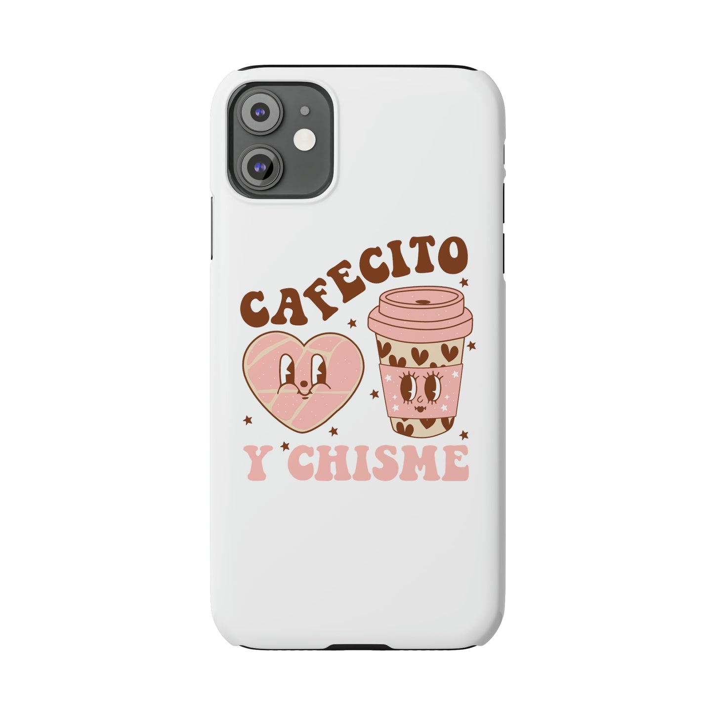 Cafecito Slim Phone Cases Spanish