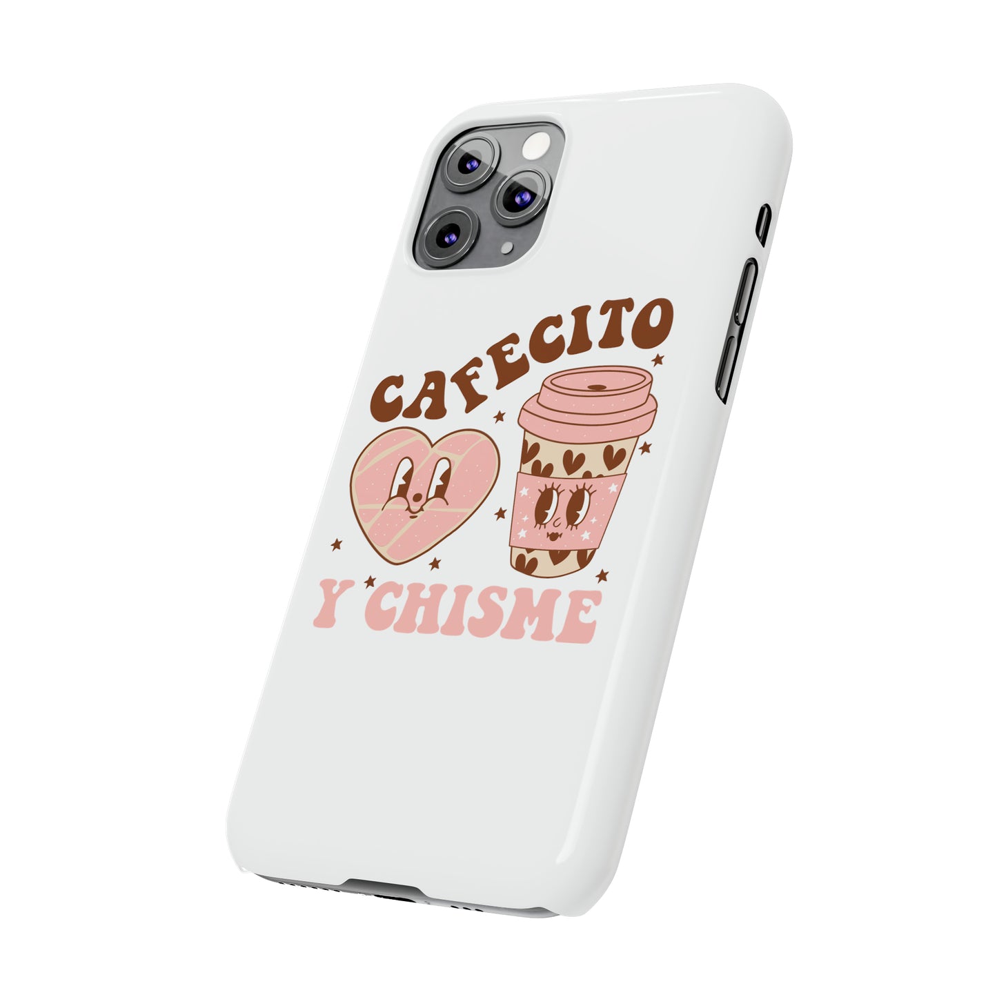 Cafecito Slim Phone Cases Spanish