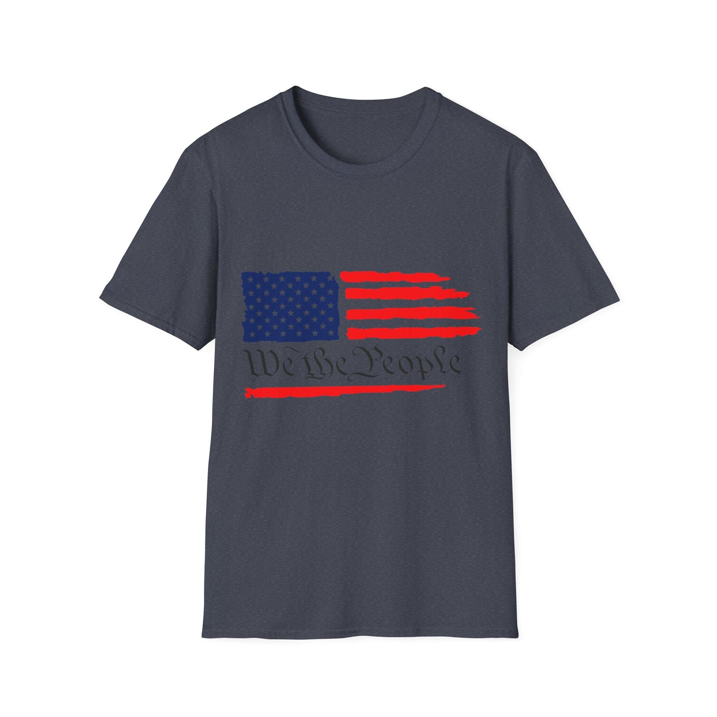 We the People w/ Flag Unisex Softstyle T-Shirt