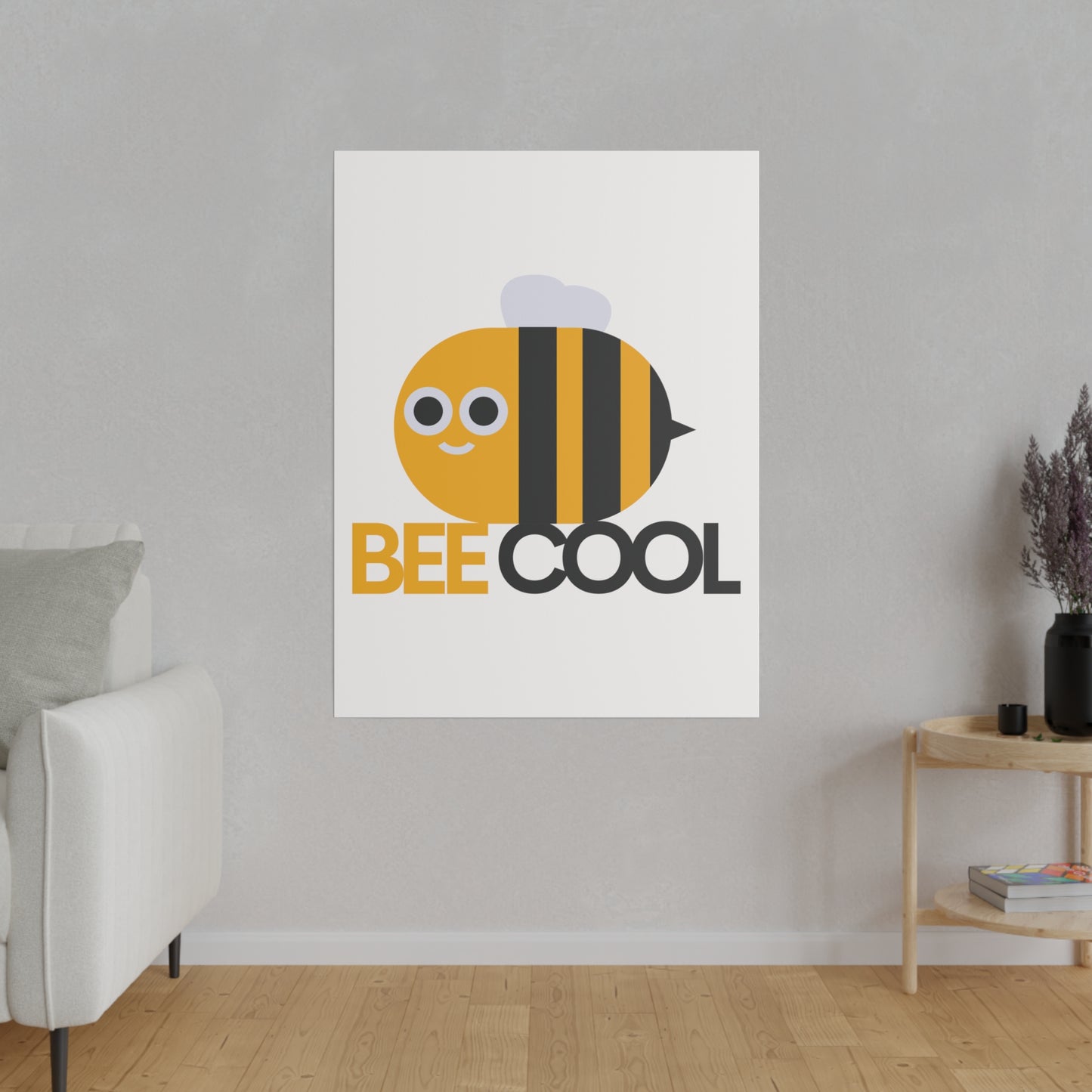 Bee Cool Matte Canvas, Stretched, 0.75"