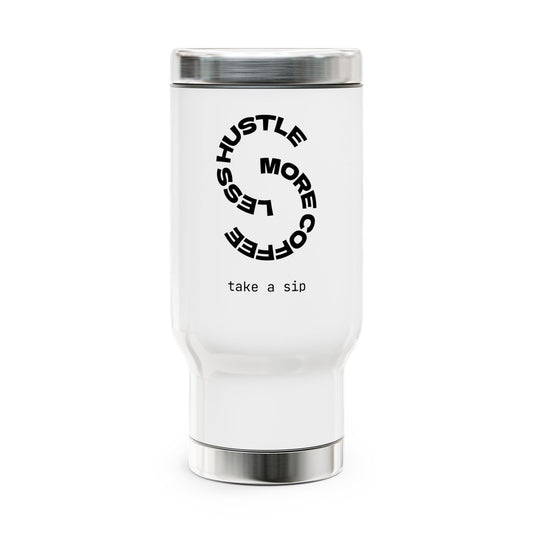 Stainless Steel Travel Mug | Tumblers Take a Sip Coffee Mug, Work from Home Essentials, Gifts for Coffee Lovers, Motivational Drinkware, [...]
