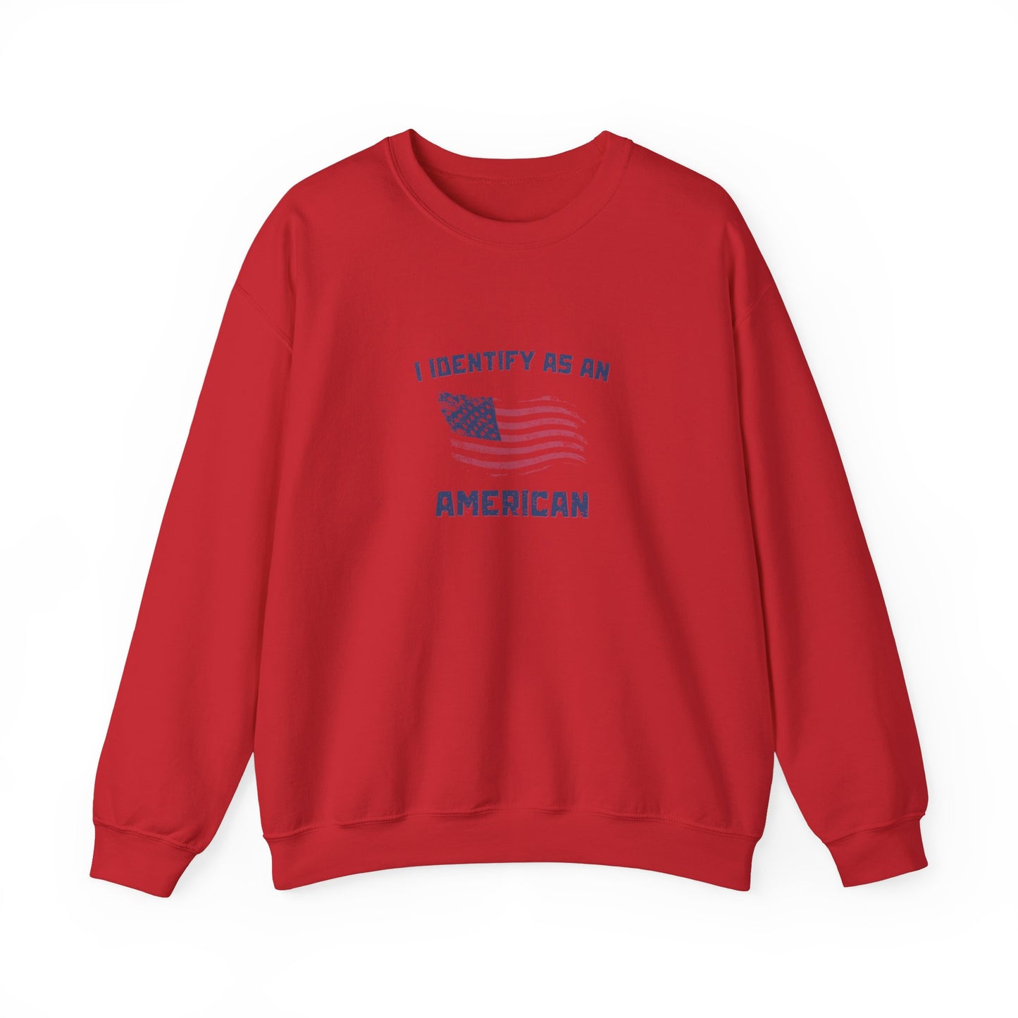 I Identify as American Unisex Heavy Blend™ Crewneck Sweatshirt