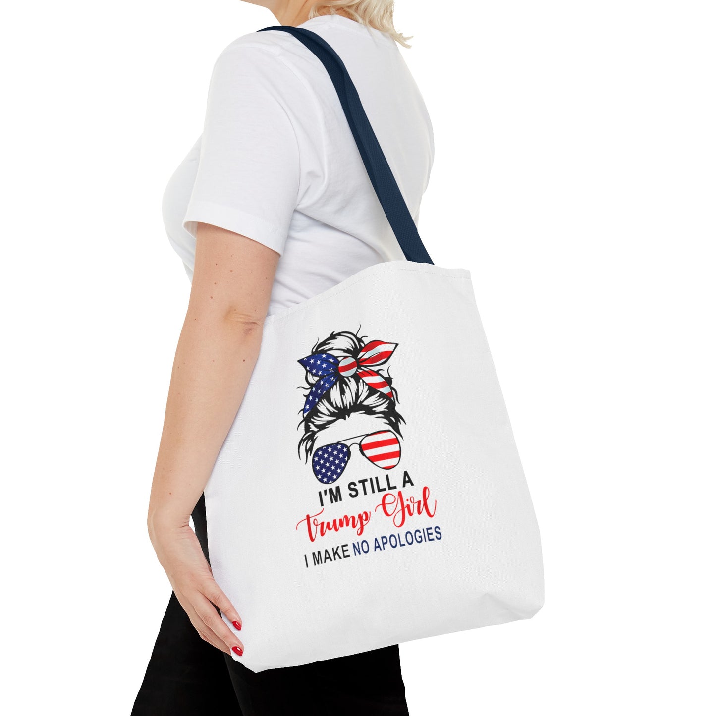 Trump Girl No Apologies Tote Bag (AOP)