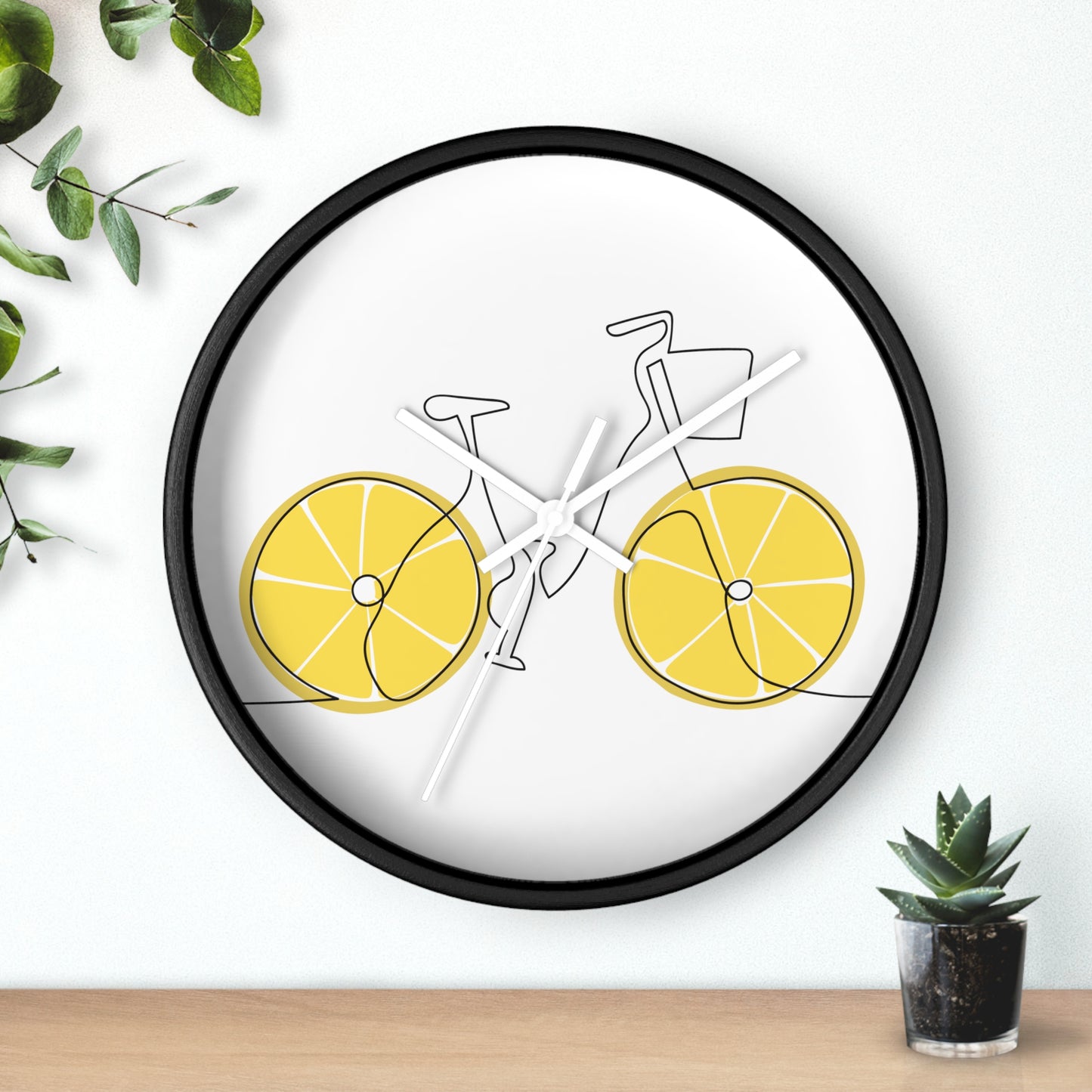 Lemon Wheel Bike Wall Clock