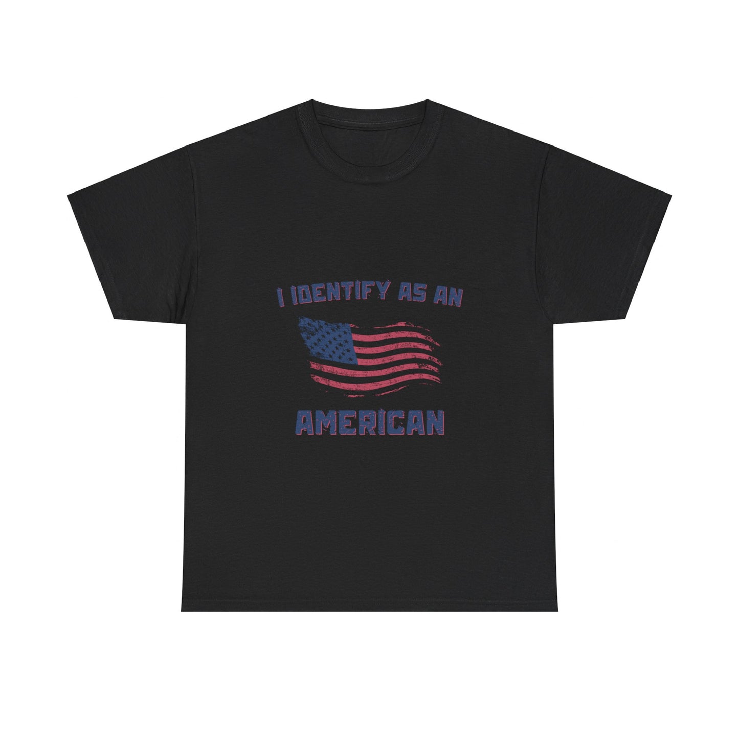 I Identify American Unisex Heavy Cotton Tee