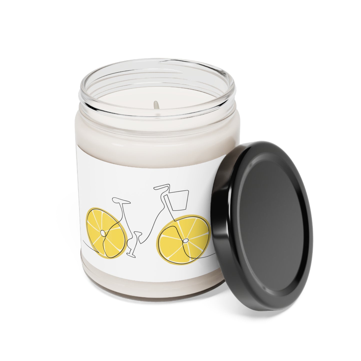 Lemon Wheel Bike Scented Soy Candle, 9oz