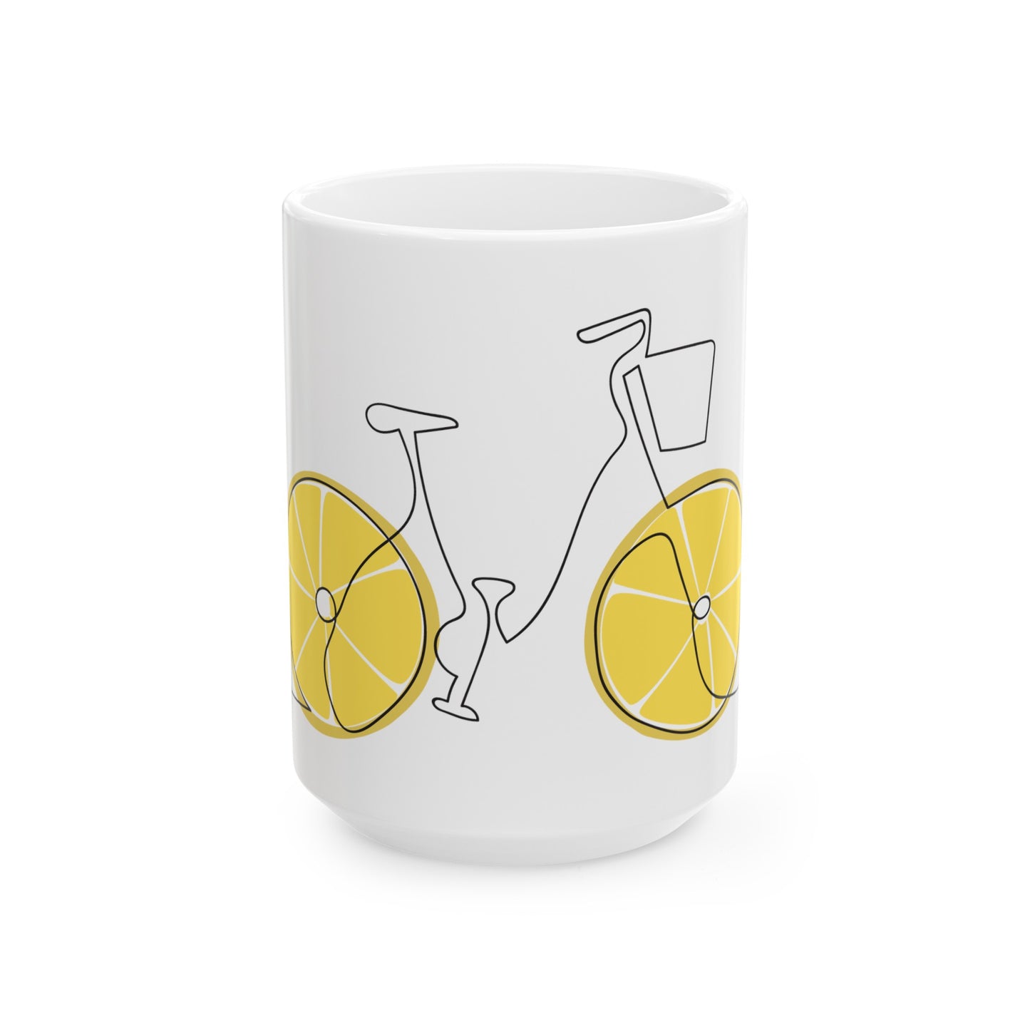 Lemon Wheels Ceramic Mug, (11oz, 15oz)