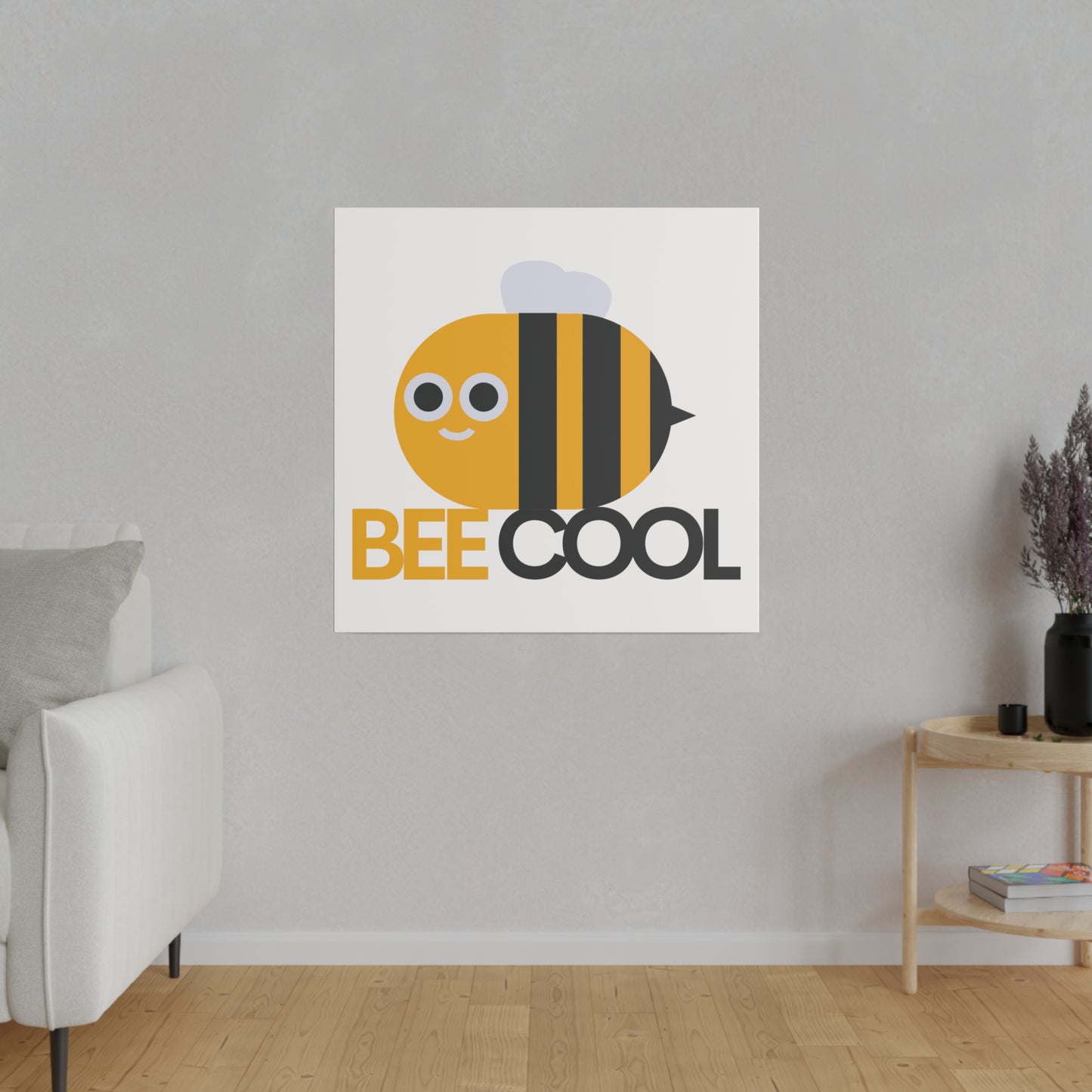 Bee Cool Matte Canvas, Stretched, 0.75"