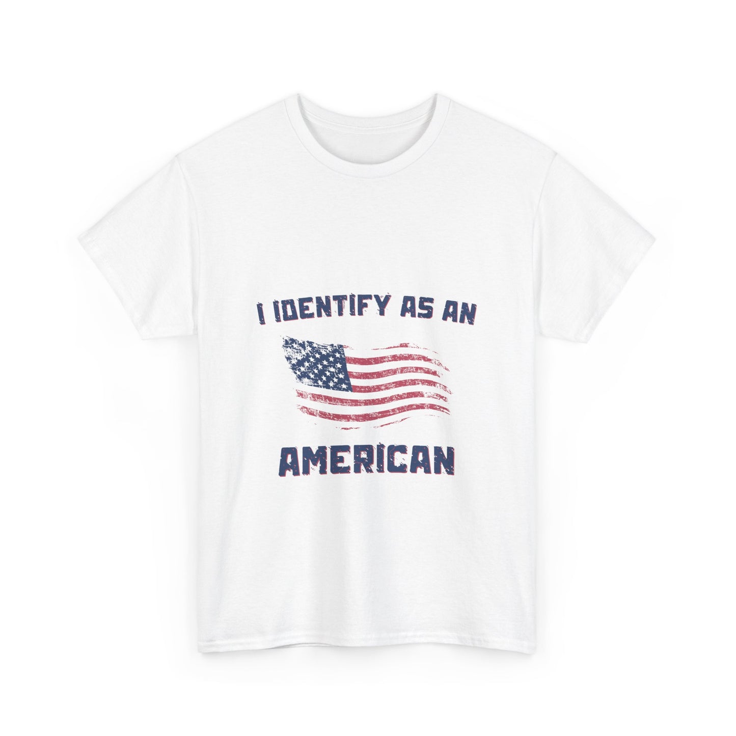 I Identify American Unisex Heavy Cotton Tee