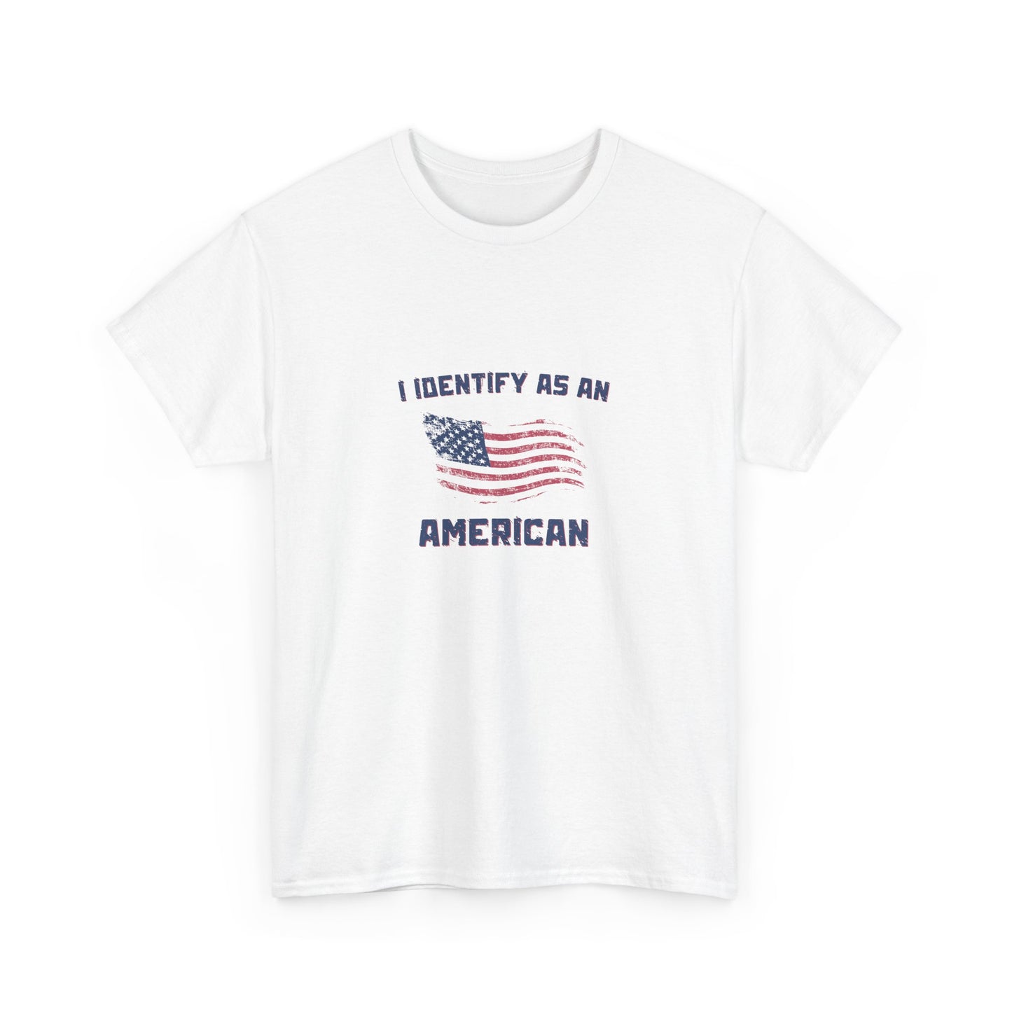 I Identify American Unisex Heavy Cotton Tee