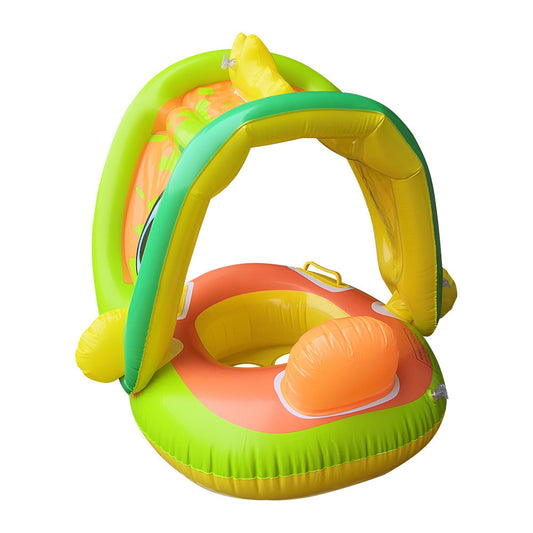 Childrens Swimming Rings Inflatable Detachable Canopy Seat Ring Pvc Baby Swimming Ring Childrens Bath Tub With Sunshade Toys