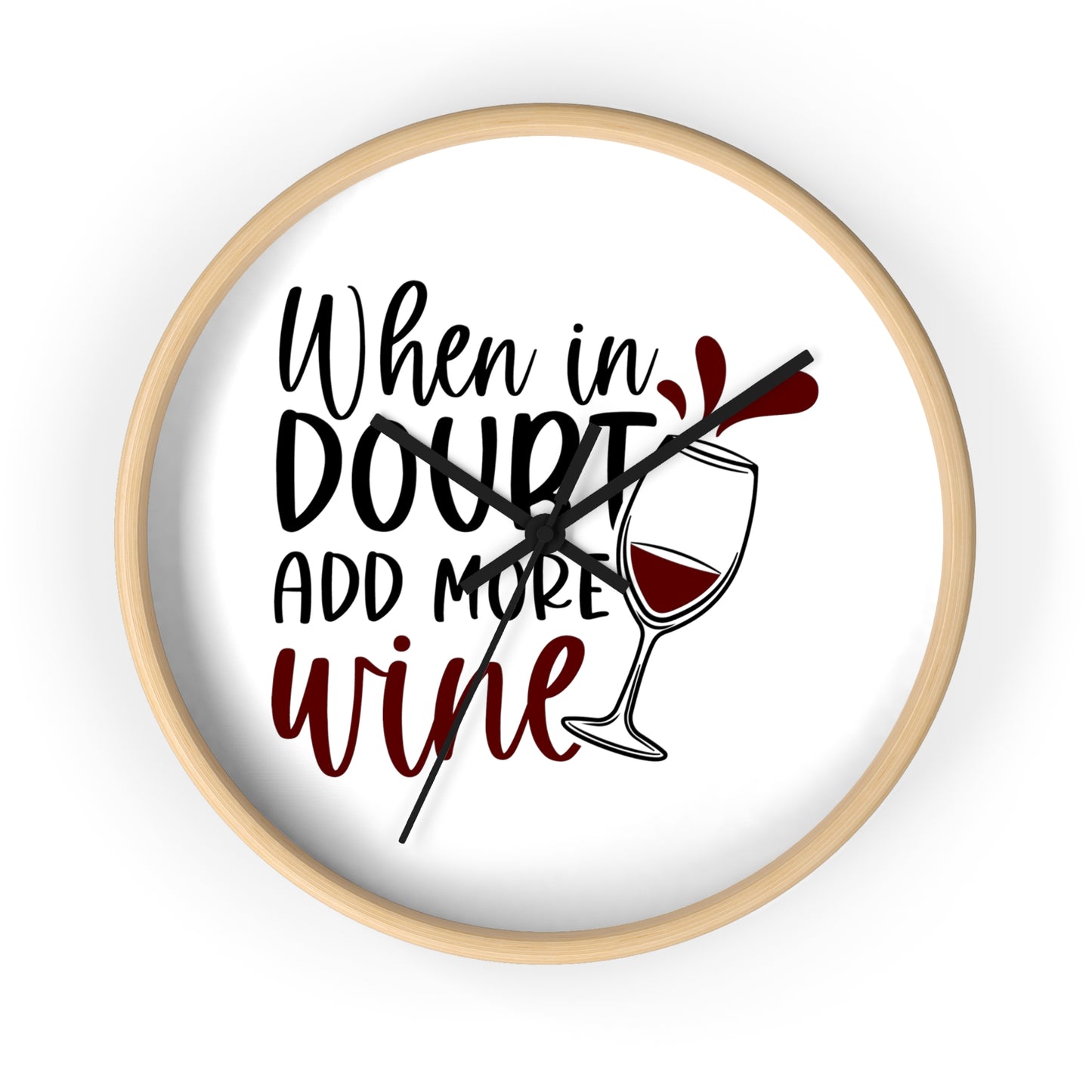 ....Add Wine Wall Clock