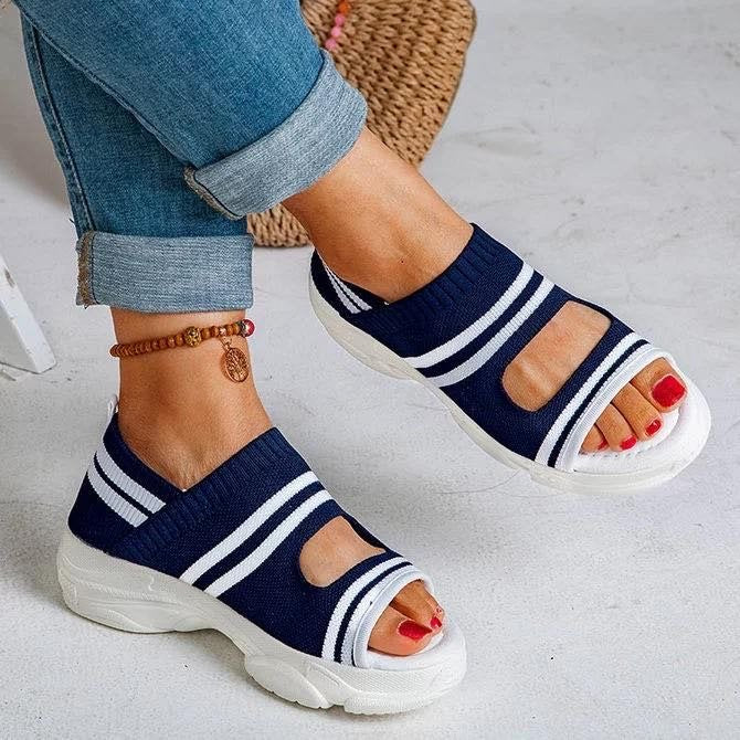 Women's knitted sandals