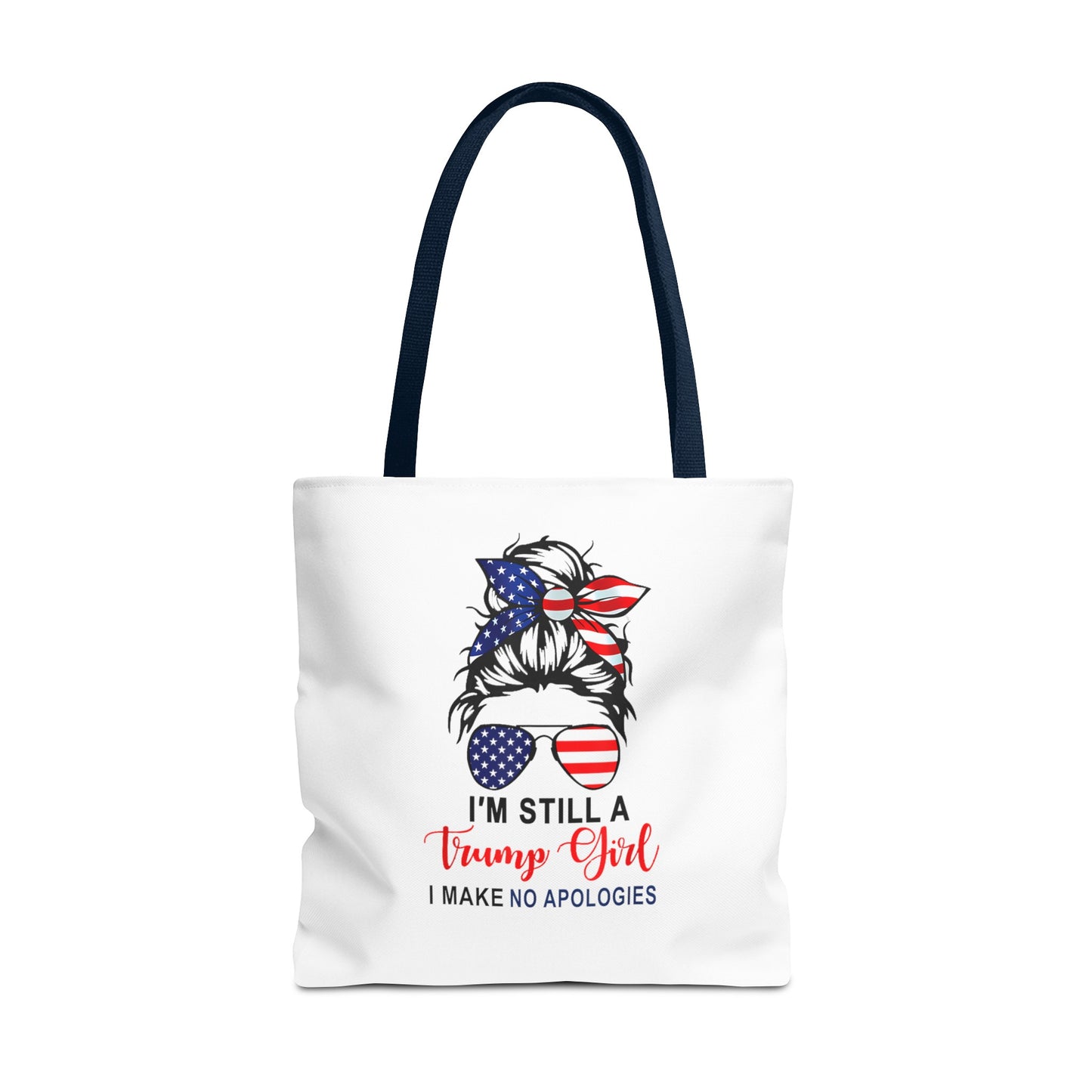 Trump Girl No Apologies Tote Bag (AOP)