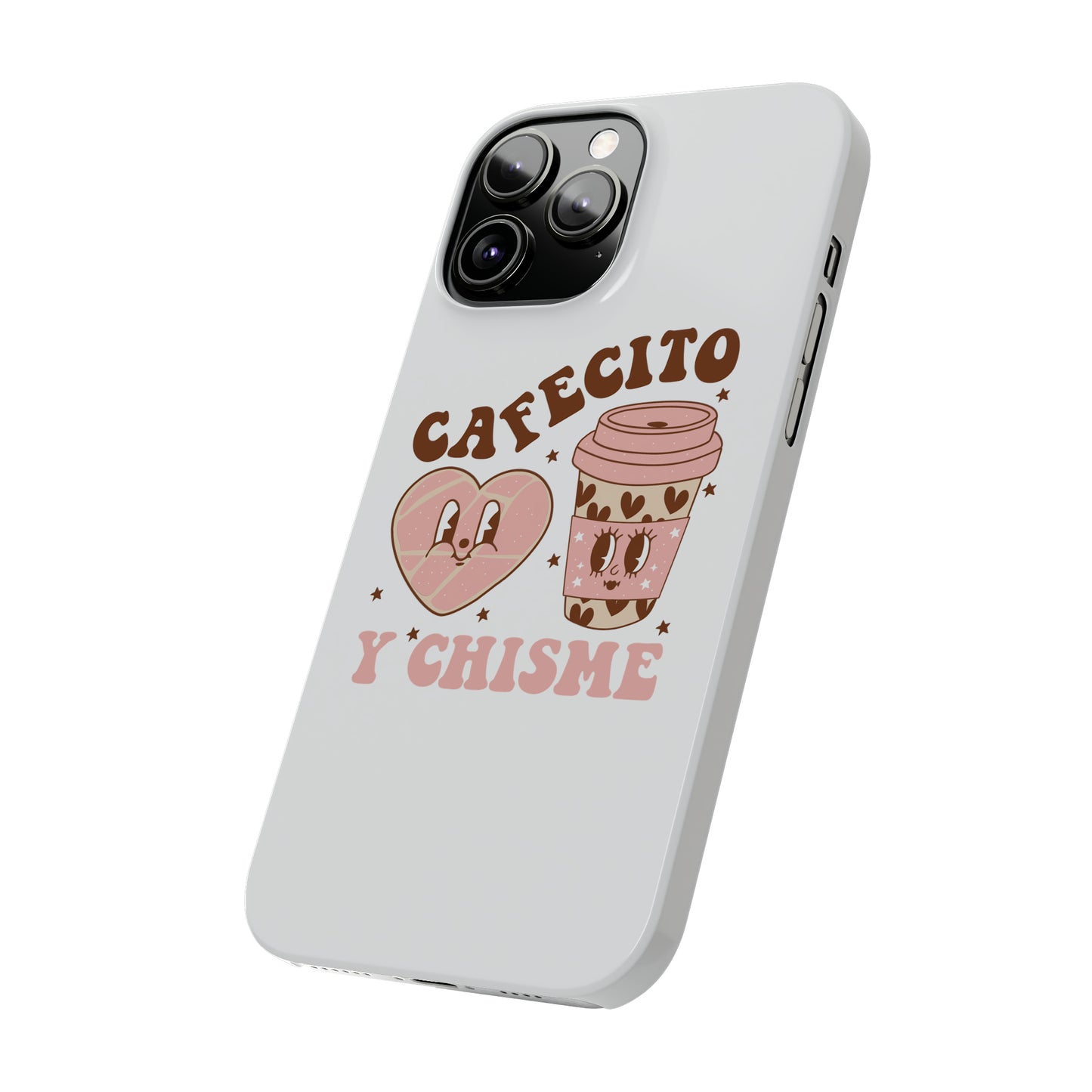 Cafecito Slim Phone Cases Spanish