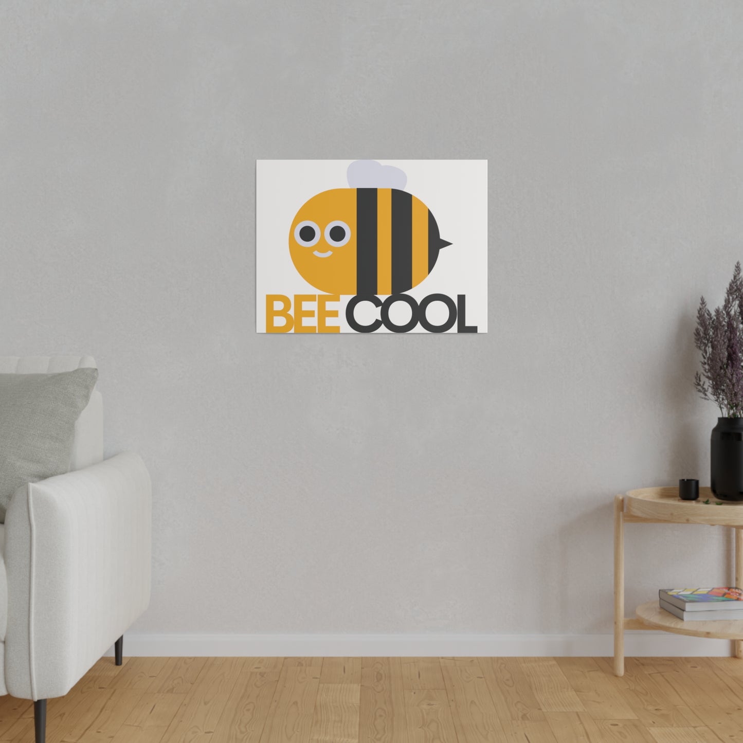 Bee Cool Matte Canvas, Stretched, 0.75"