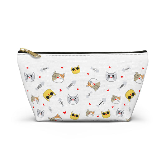 Cat Heads Accessory Pouch w T-bottom