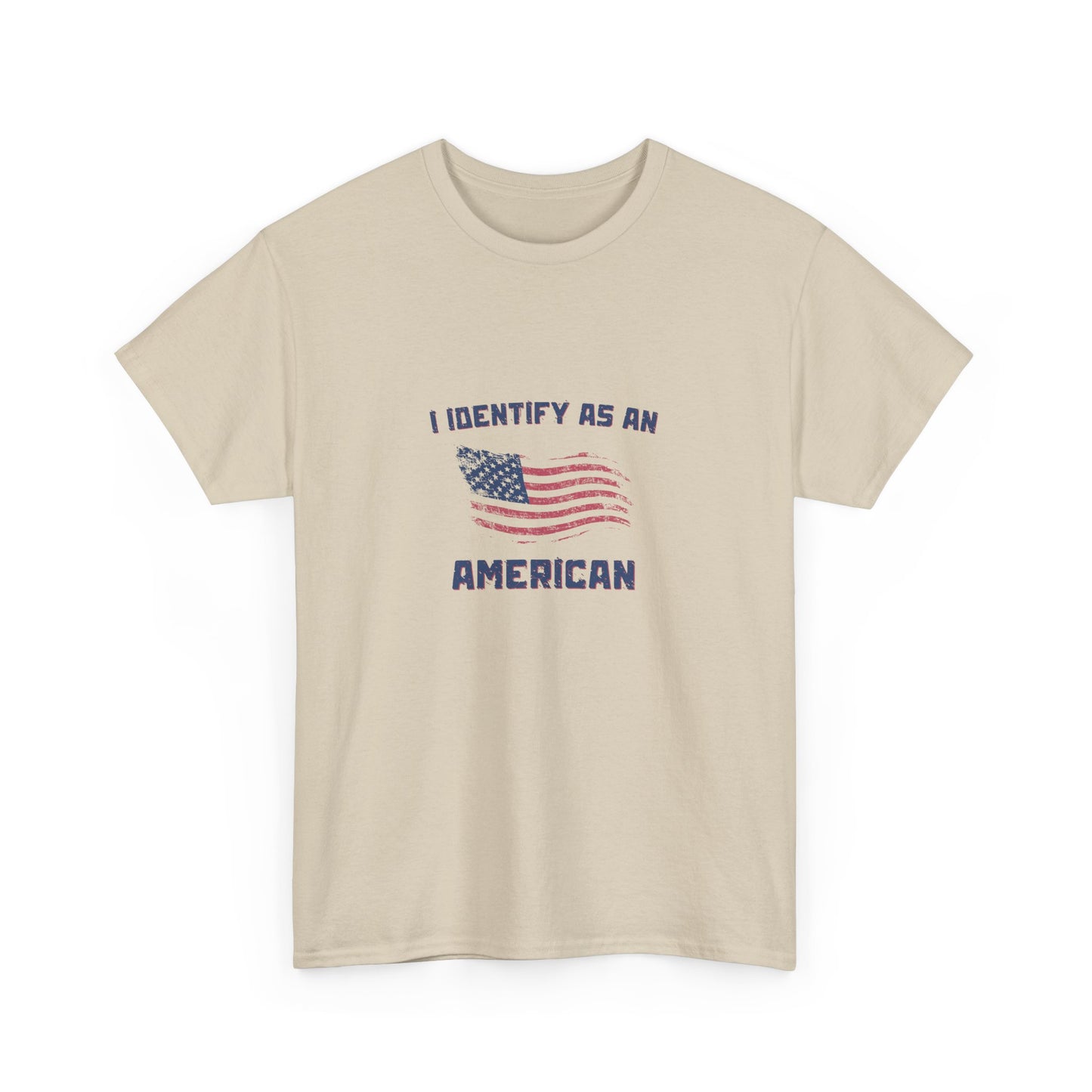 I Identify American Unisex Heavy Cotton Tee