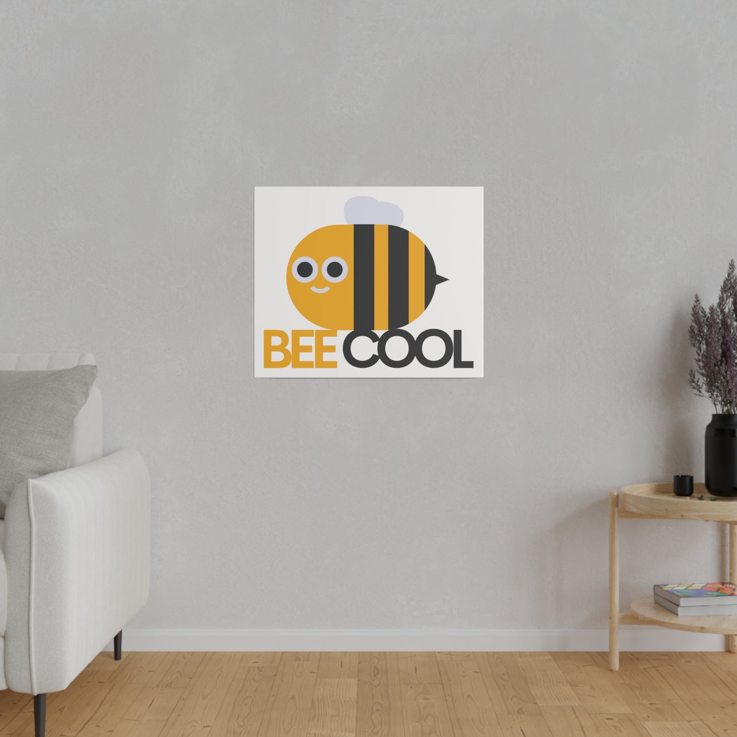 Bee Cool Matte Canvas, Stretched, 0.75"