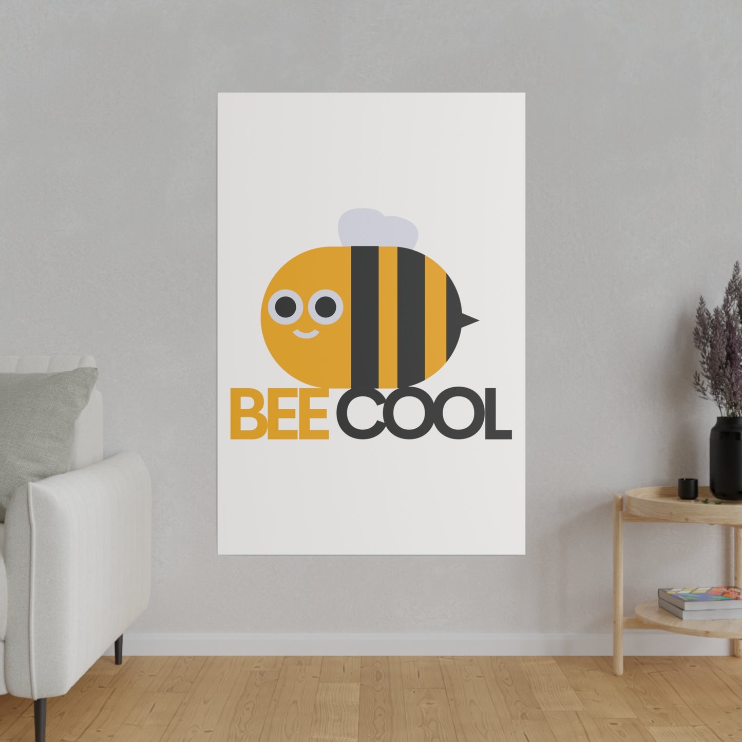 Bee Cool Matte Canvas, Stretched, 0.75"