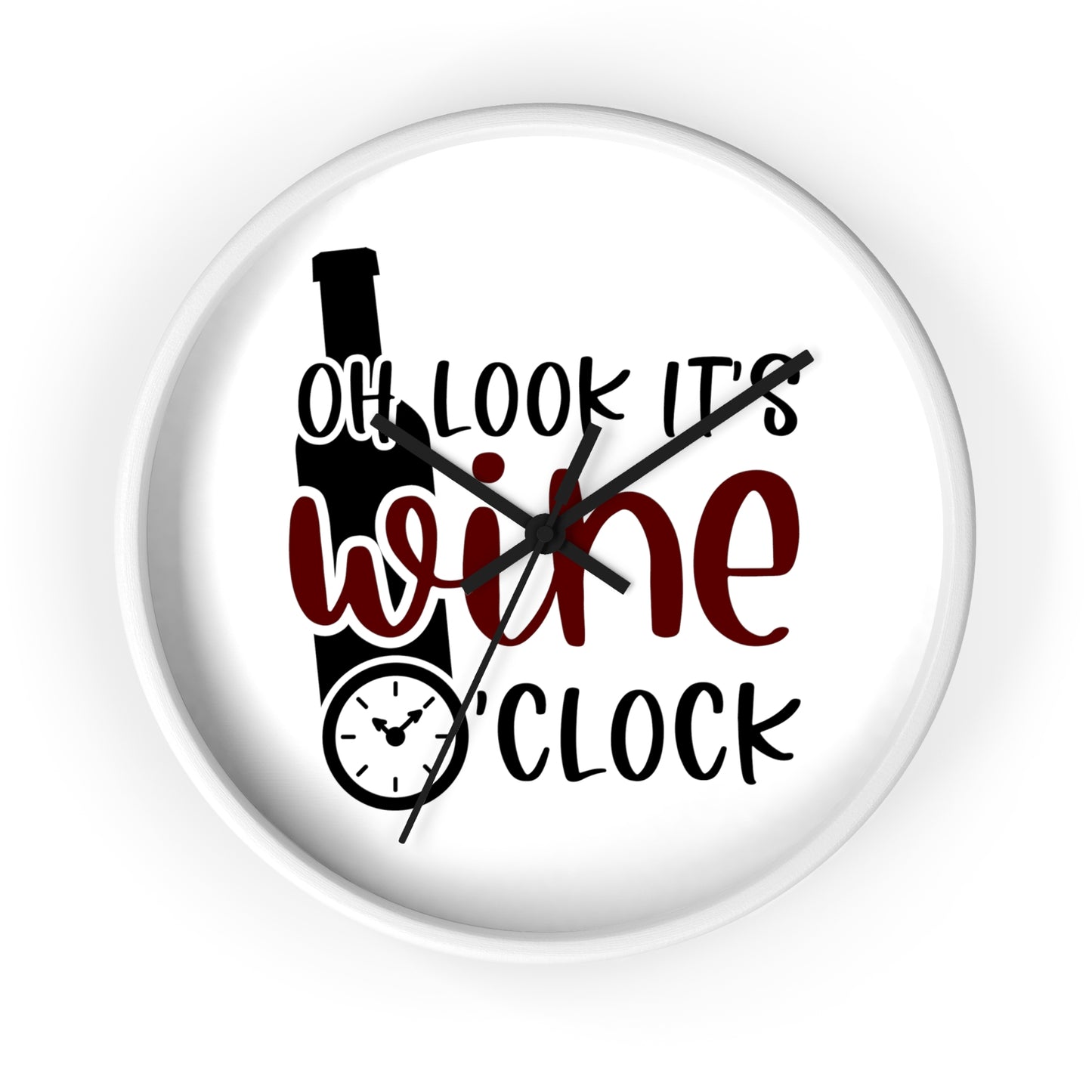 Wine O'Clock Wall Clock